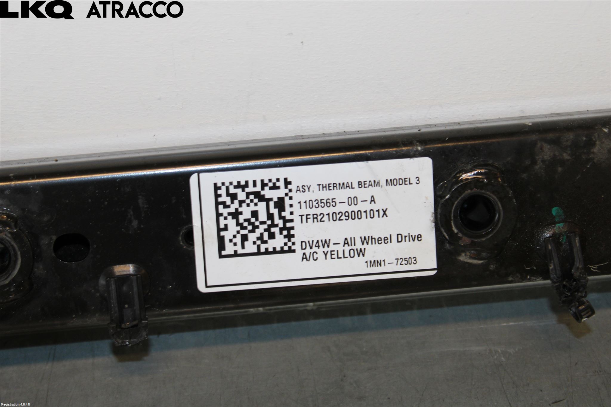 Tesla MODEL 3 17- Radiator Feste - Ramme - Bjelk