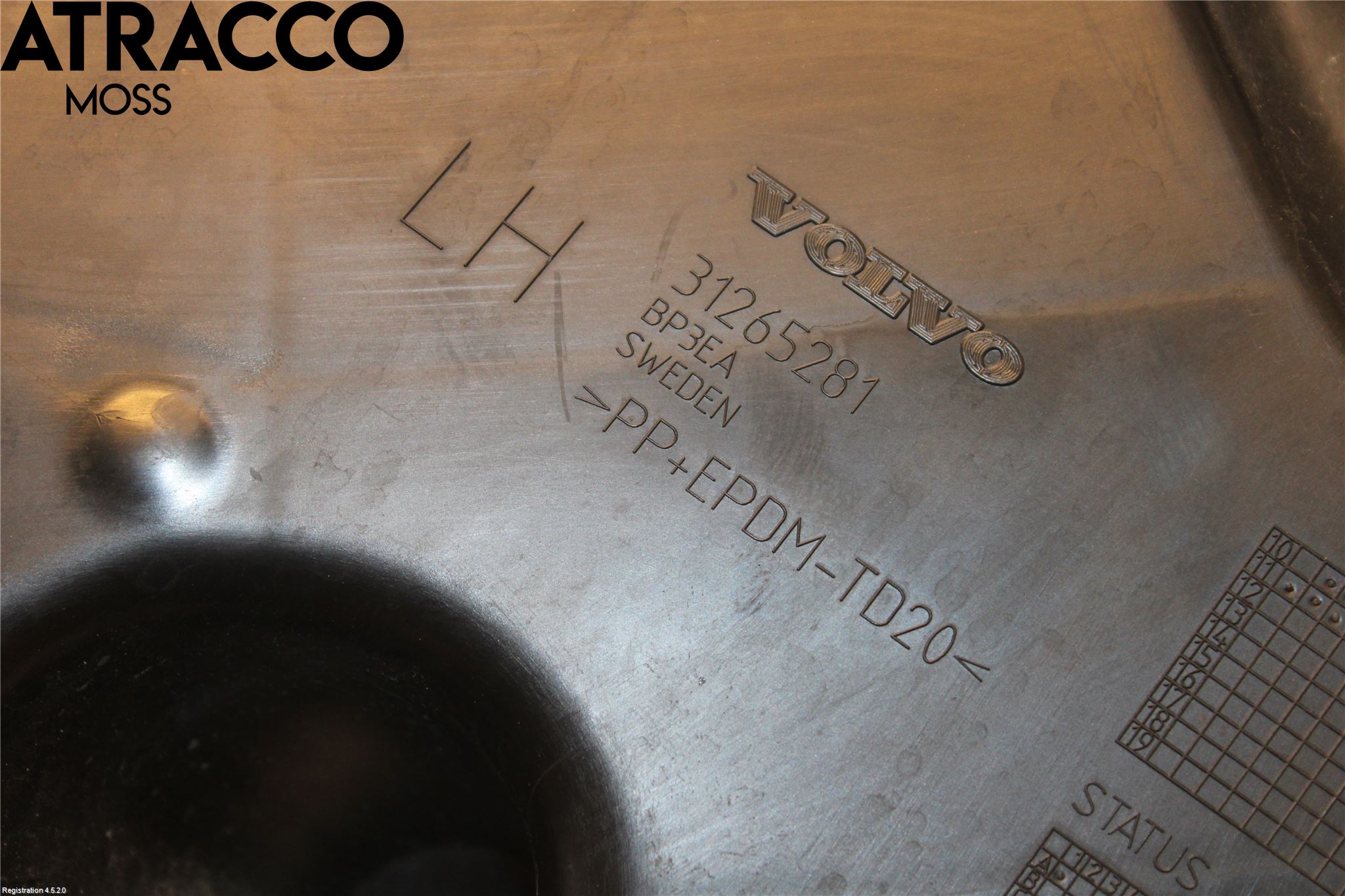 Volvo V60 11-13 Støtfangerfeste Bak Venstre