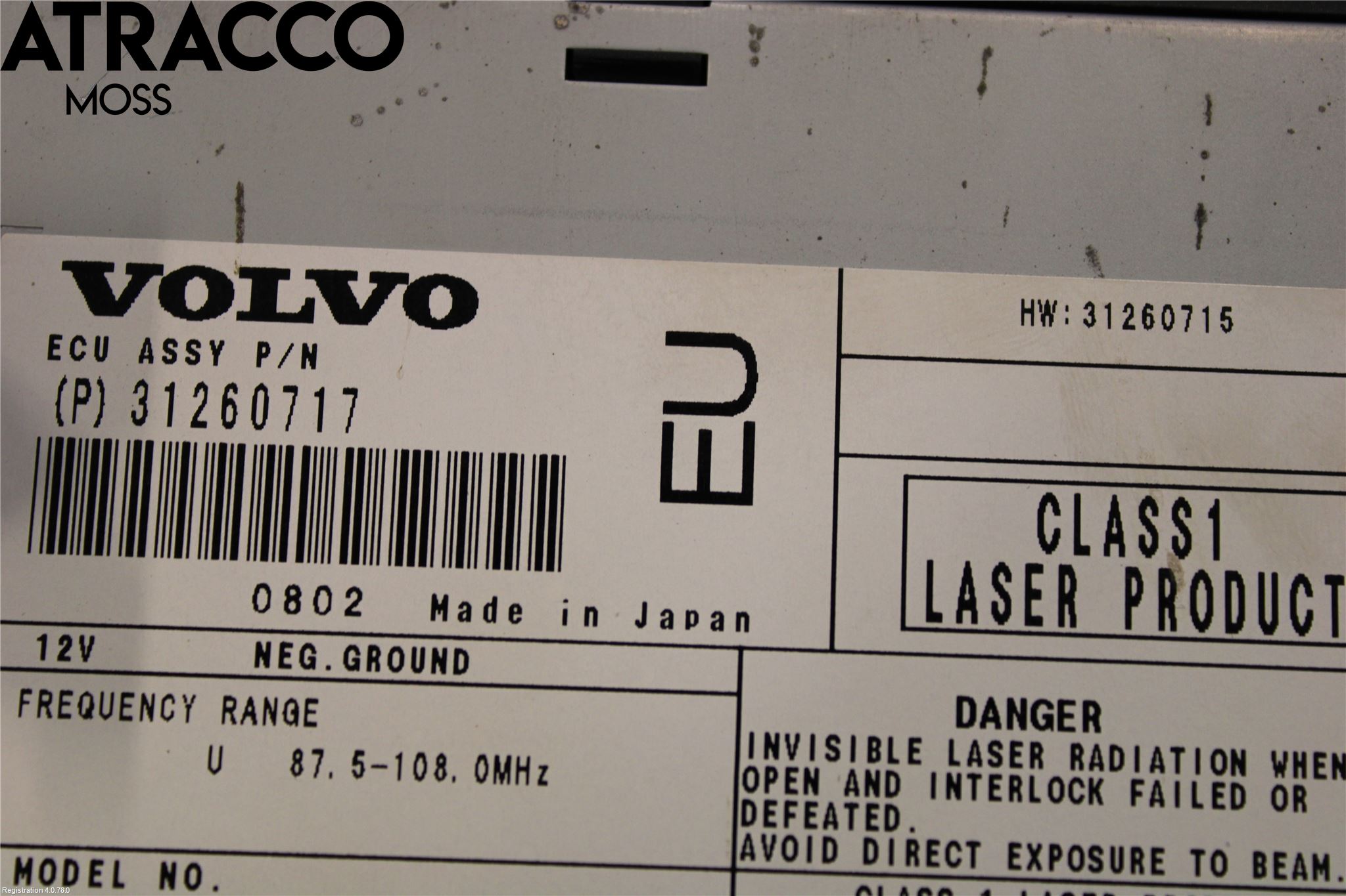 Volvo XC90 07-14 Stereo Radio Øvrig