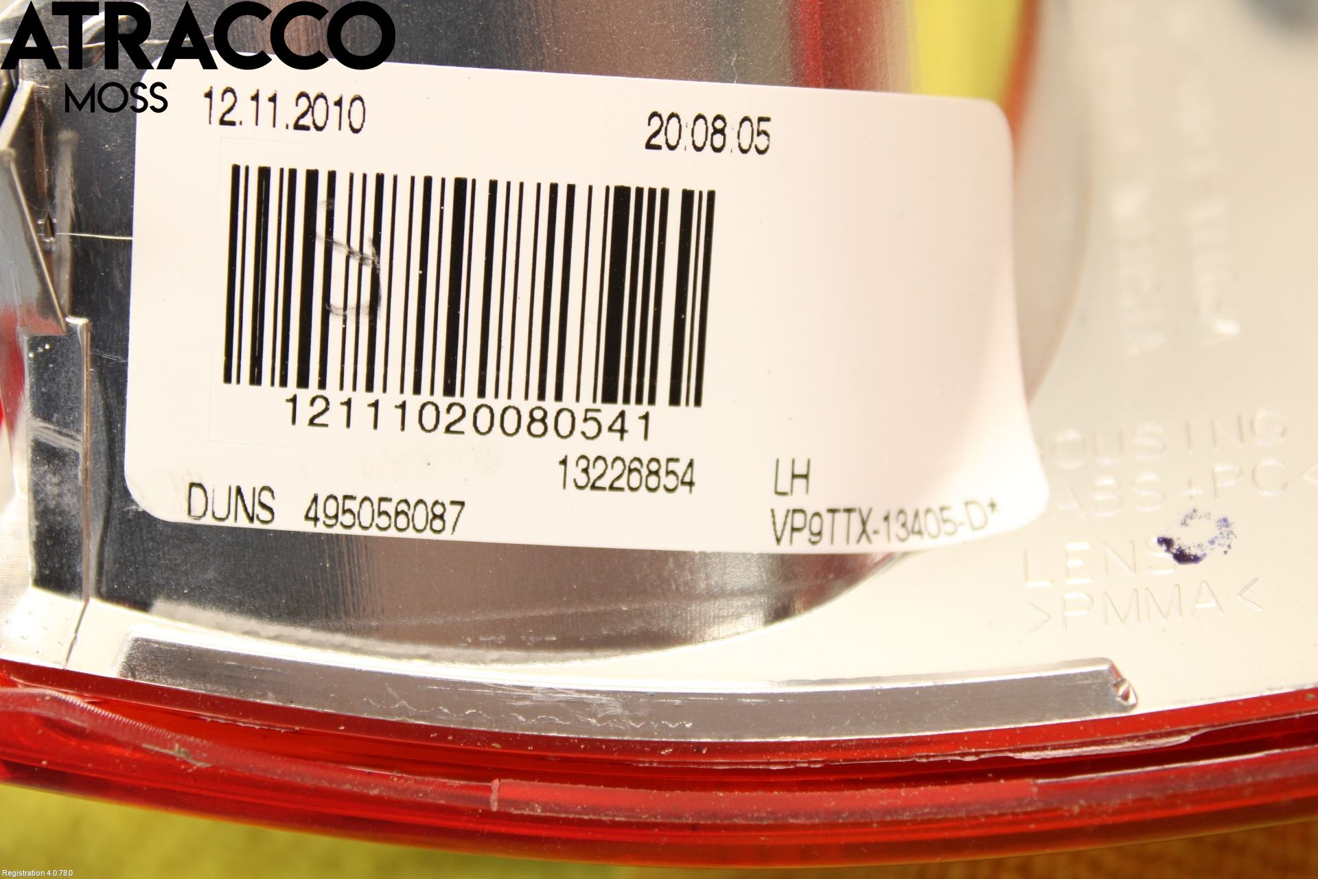 Opel INSIGNIA 09-16 Baklykt Venstre