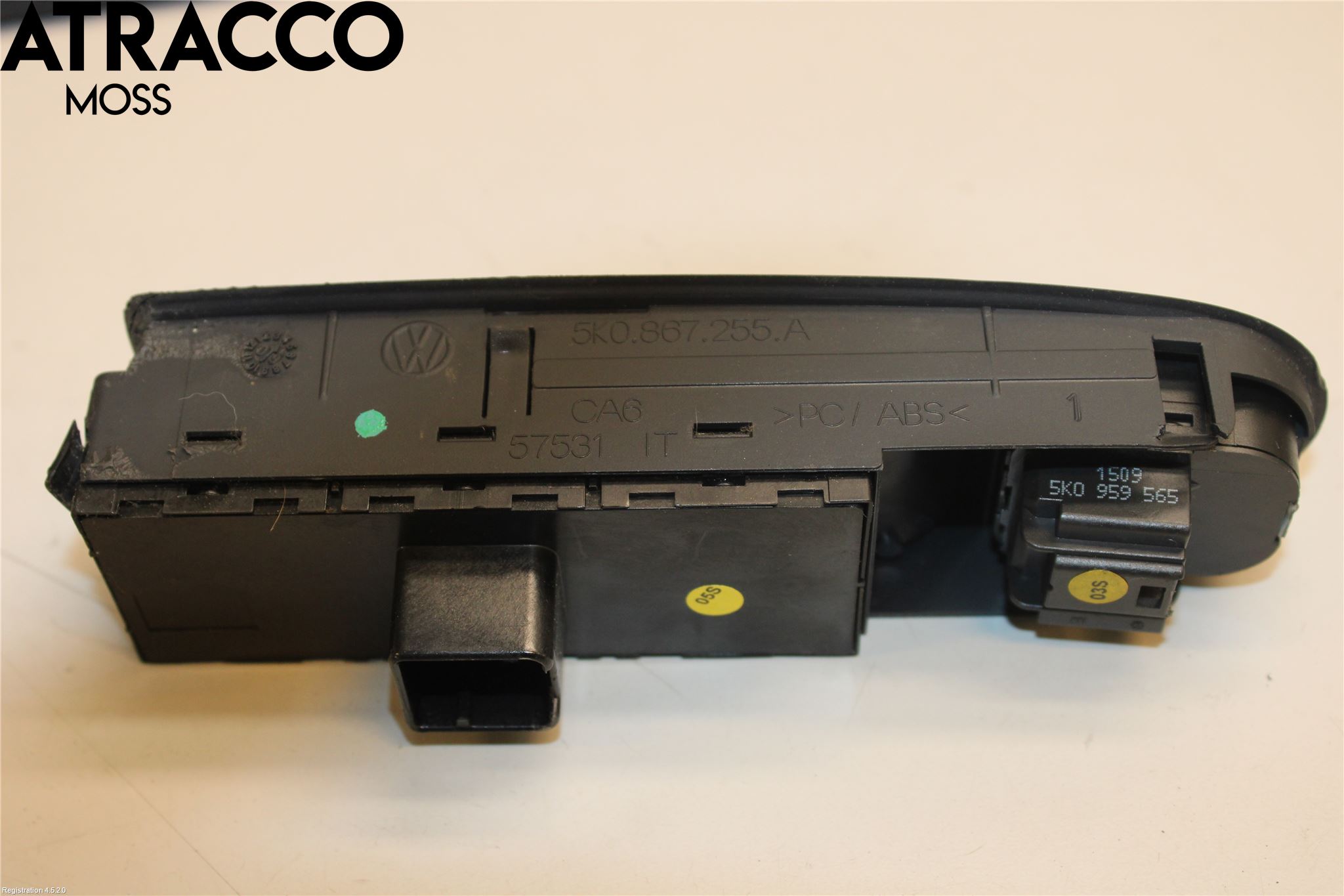 Volkswagen VW GOLF VI 09-13 Bryter Vindusheis