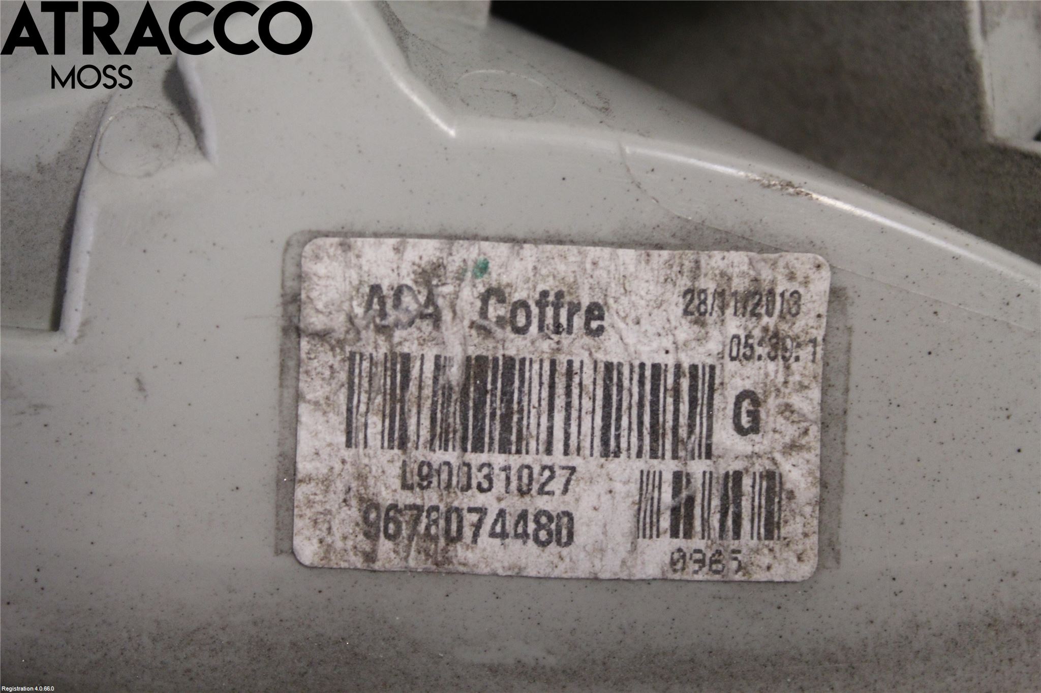 Peugeot 2008 13-20 Baklykt Venstre  På Luke(Indre