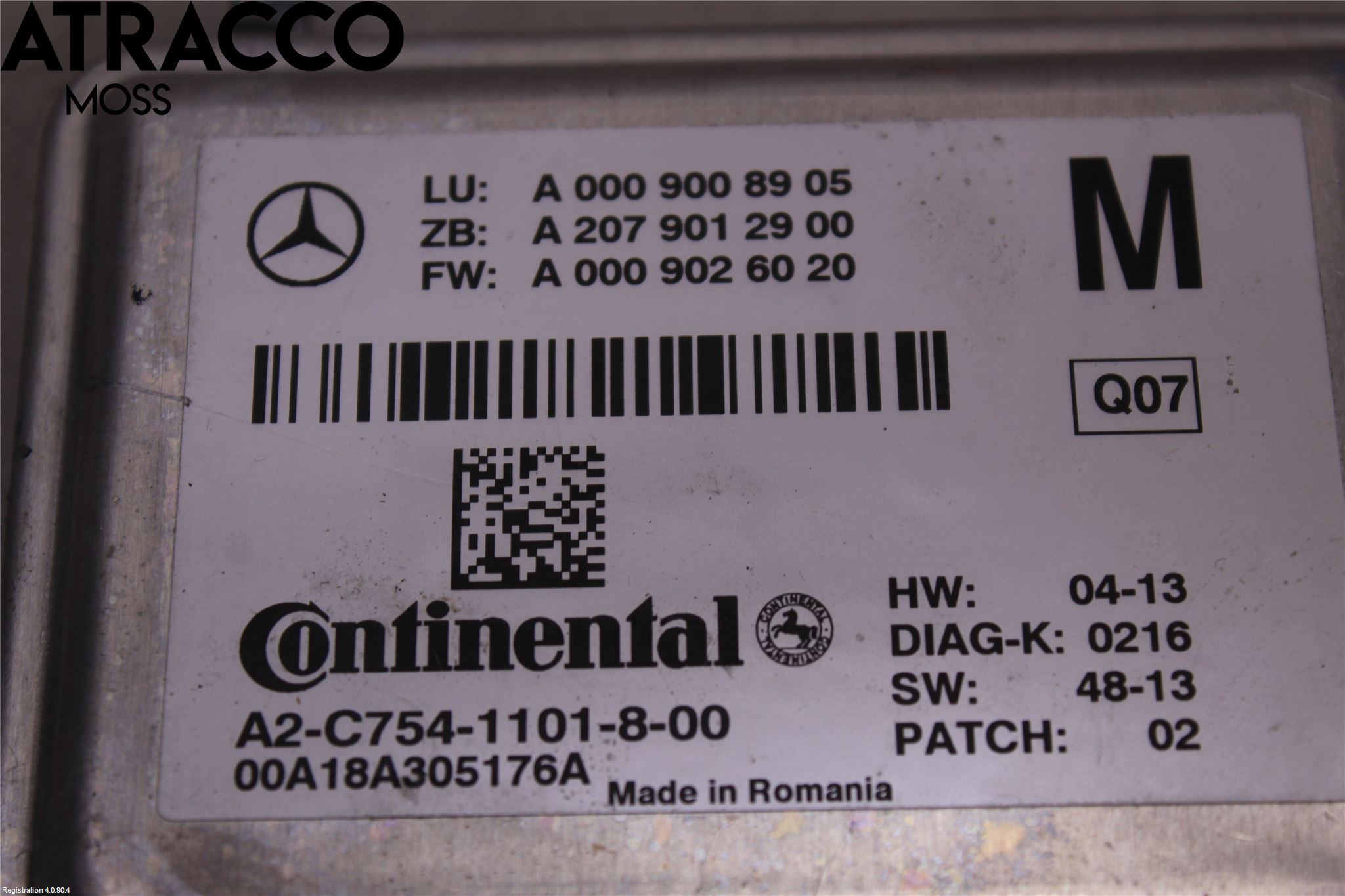 Mercedes-Benz MB VITO/V-KLASS (W640,W447,W448) 14- Parkeringshjelp Kamera