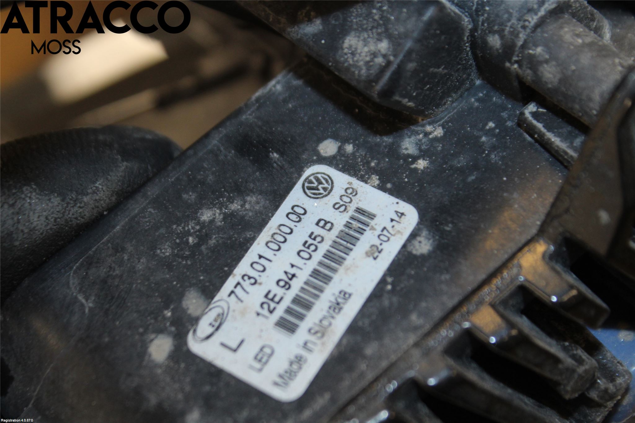 Volkswagen VW UP! / E-UP! Frontlykt-Kurve-Tåkelys