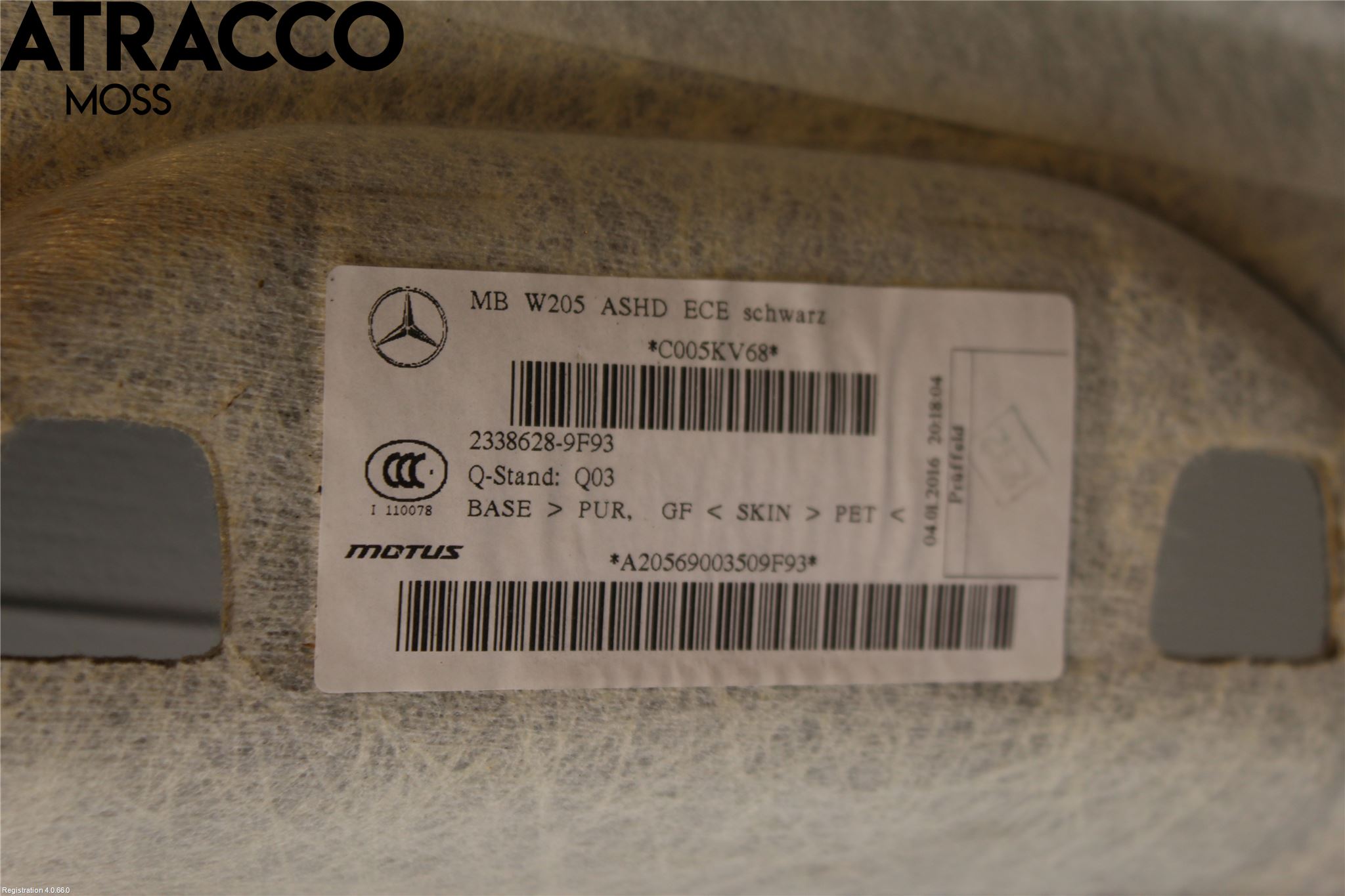 Mercedes-Benz MB C-KLASS (W205) 14-21 Innr Innertak (Taktrekk)