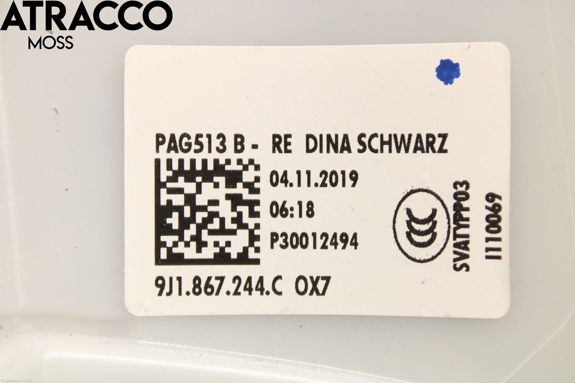 Porsche TAYCAN 20- Innr Deksel A-B-C Stolpe