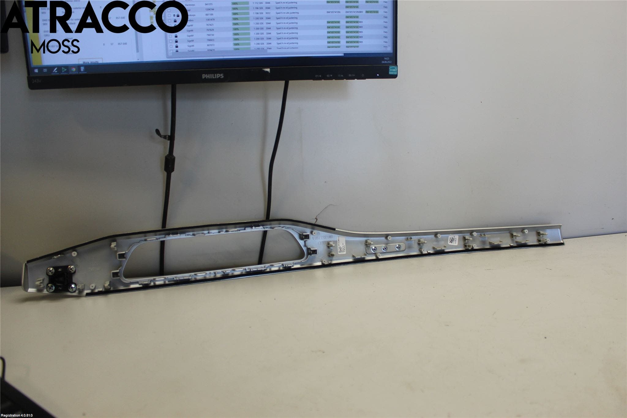 Audi A4/S4 B9 16-19 Innr Dekor Instrbord