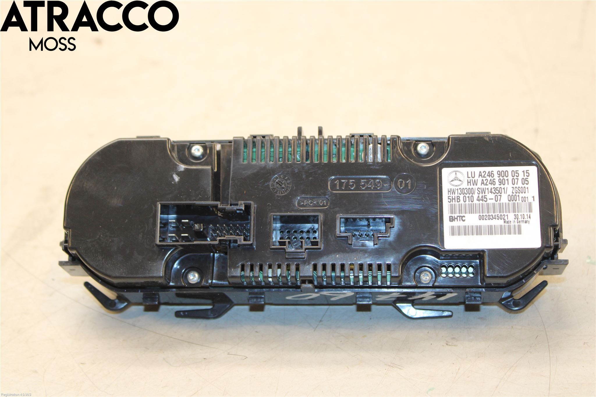 Mercedes-Benz MB B-KLASS (W246/W242) 12-19 Varme Ac Betjening-Display