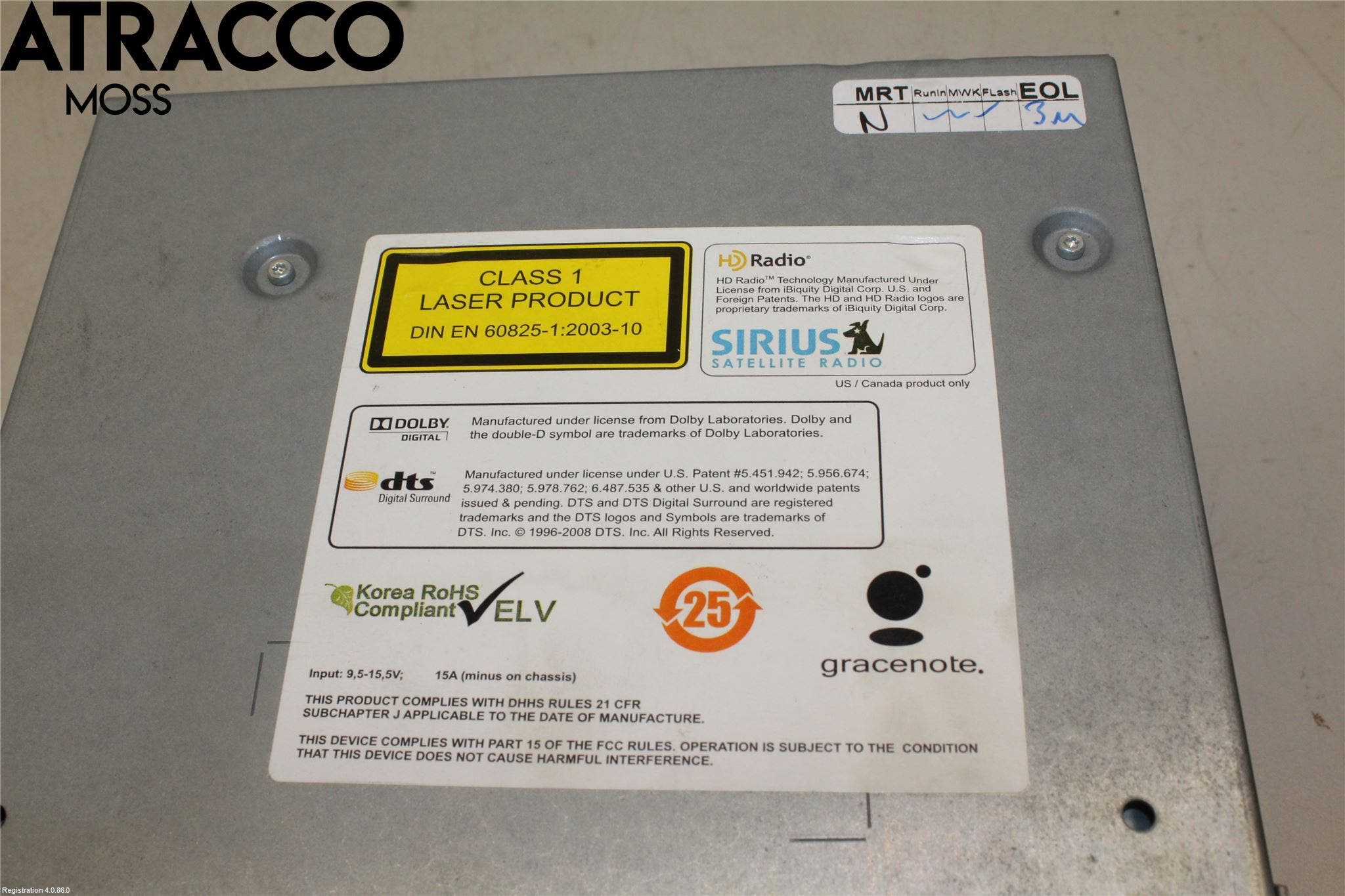 BMW 5 F10/F11/F18 09-17 Stereo Radio