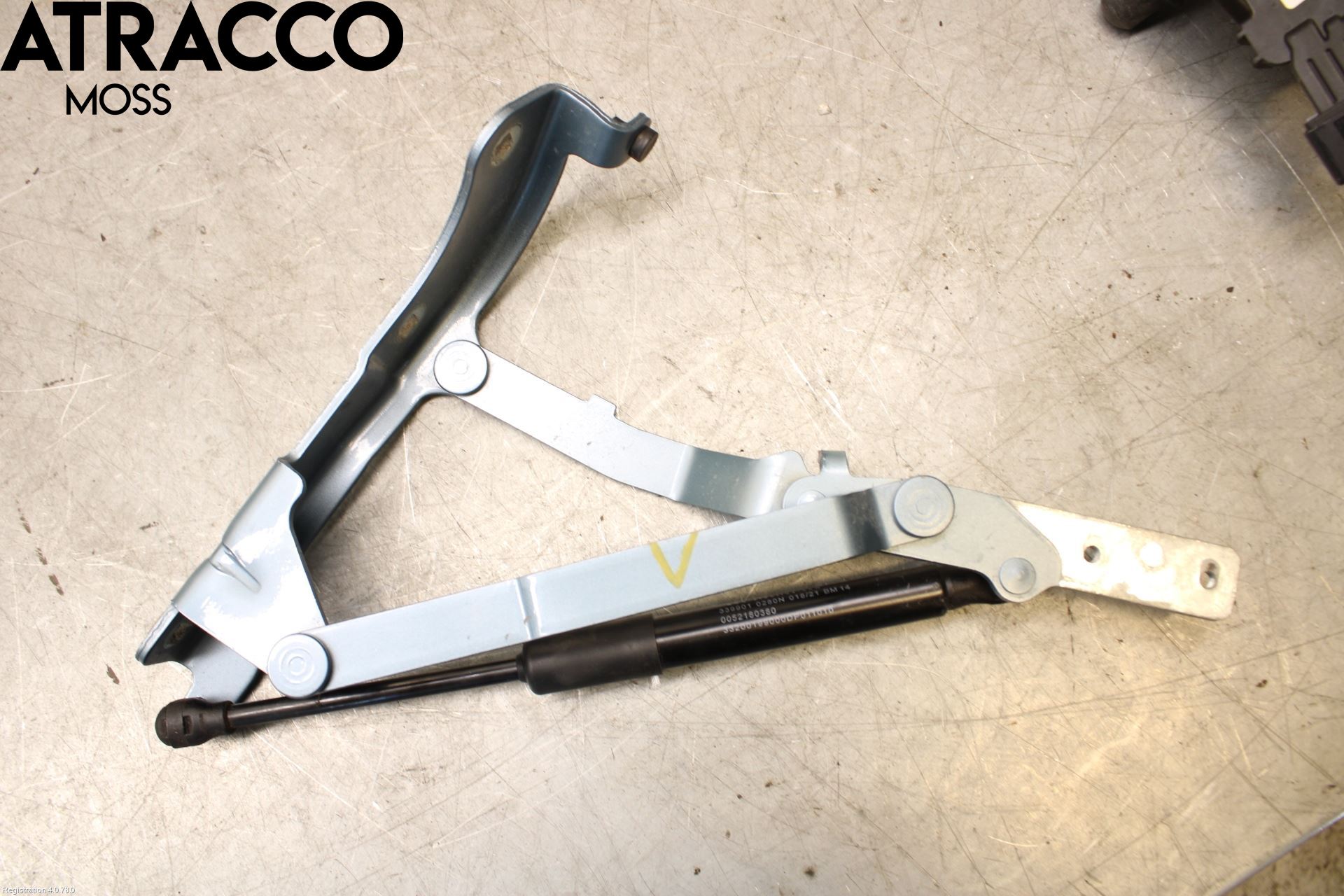 Fiat 500 07- Bakluke Hengsel Venstre