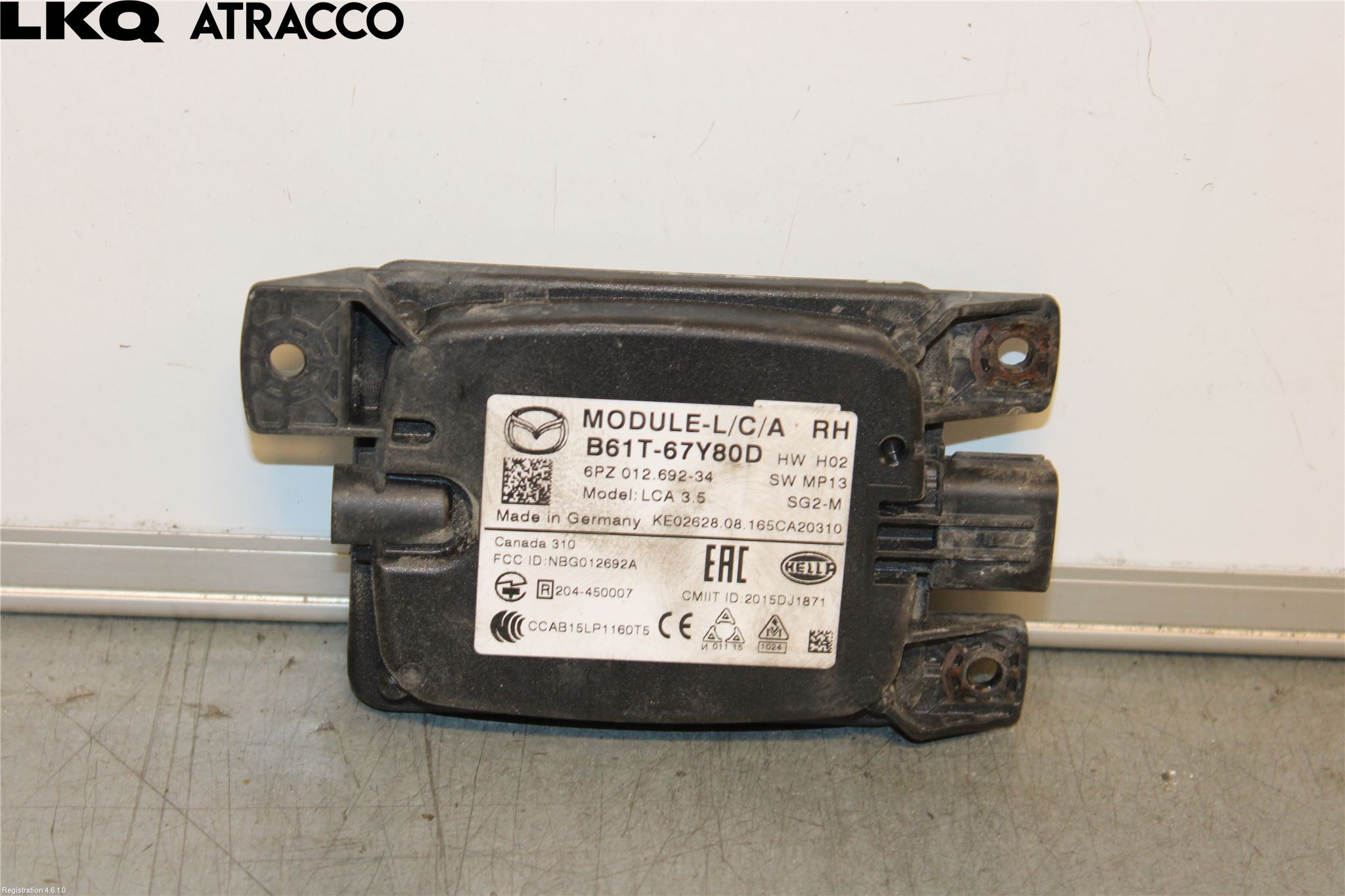 Mazda 3 III 14-19 Sensor Kollisjonsbeskyttelse