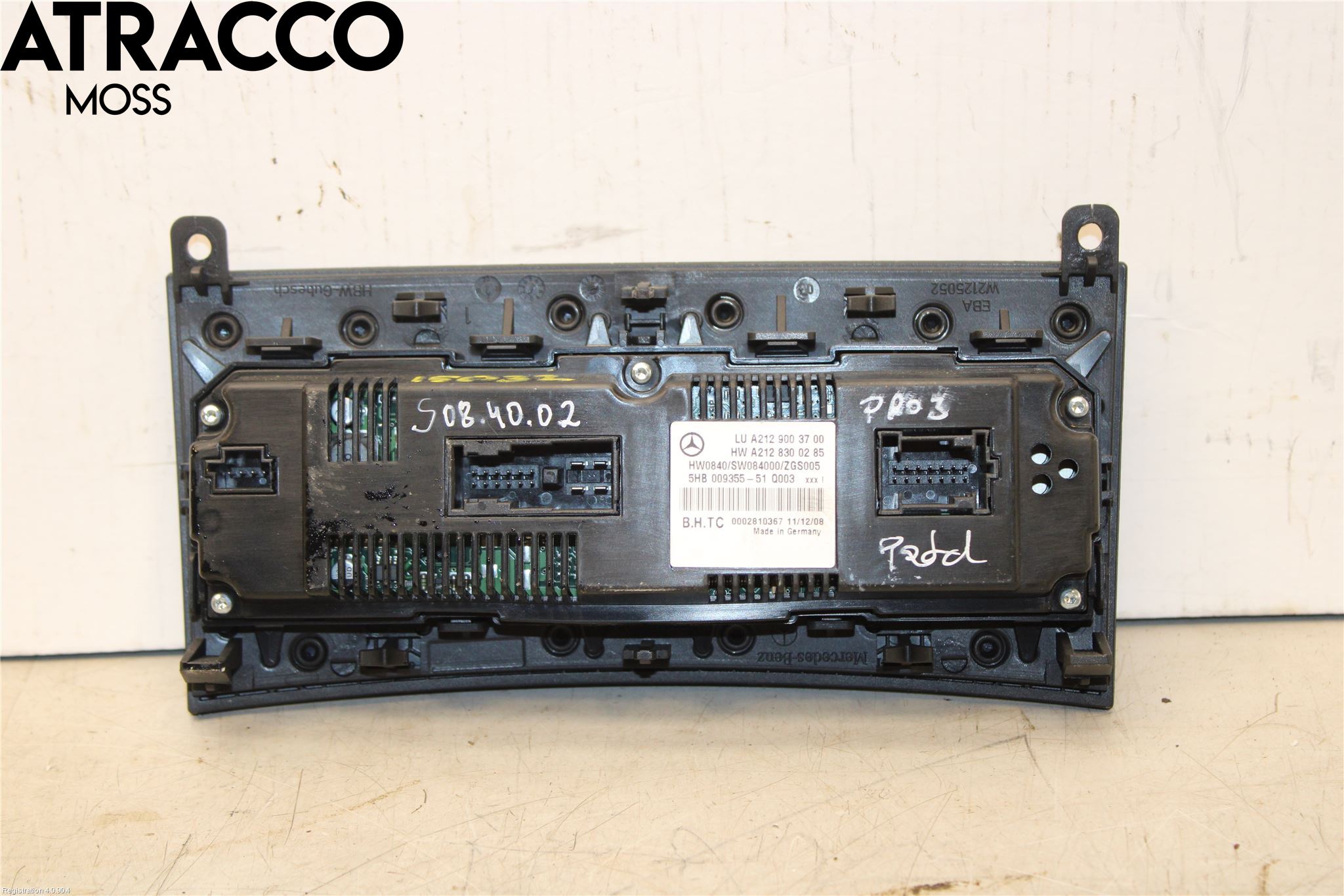 Mercedes-Benz MB E-KLASS (W212) 09-16 Varme Ac Betjening-Display