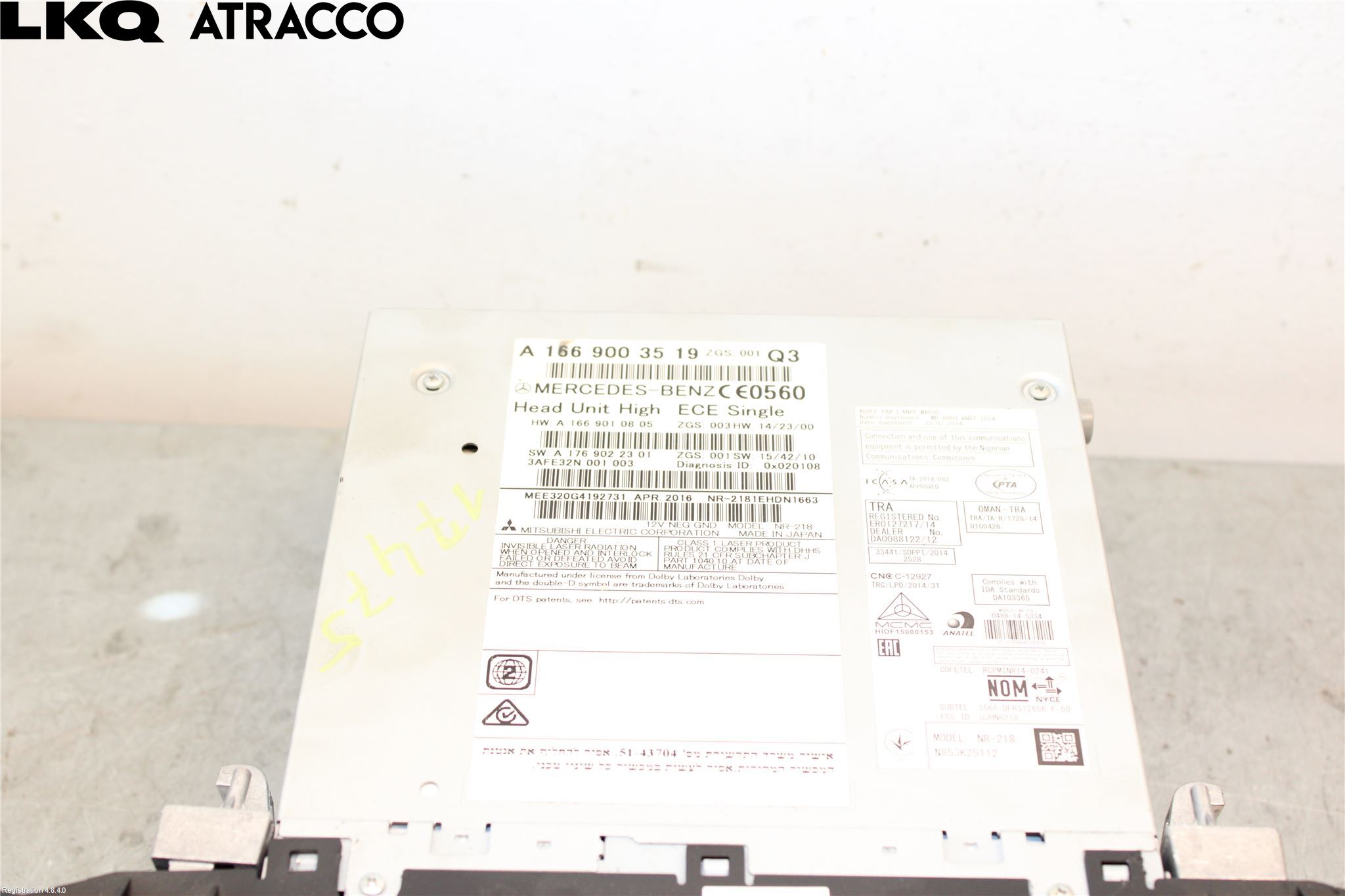 Mercedes-Benz MB GL/GLS-KLASS (X166) 12-19 Stereo Radio Øvrig