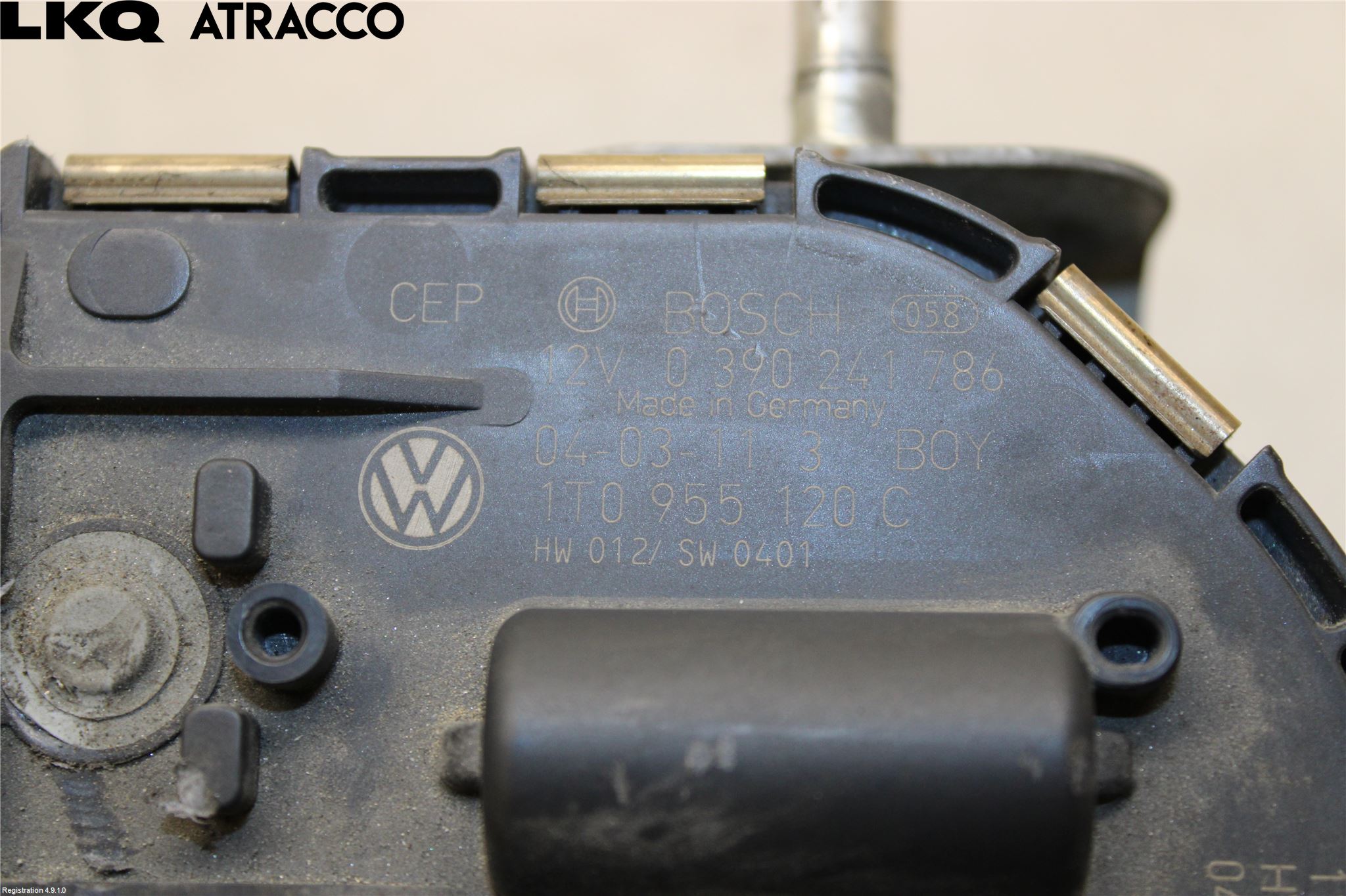 Volkswagen VW TOURAN 03-10 Viskermotor Frontrute