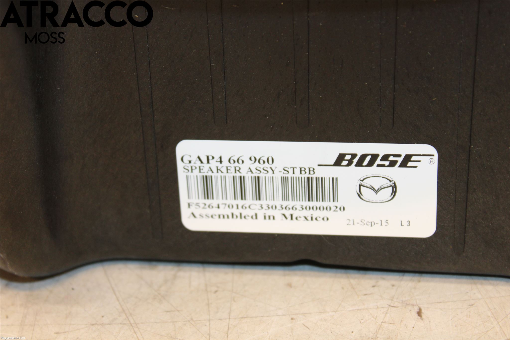 Mazda CX-3 Innr Høyttaler