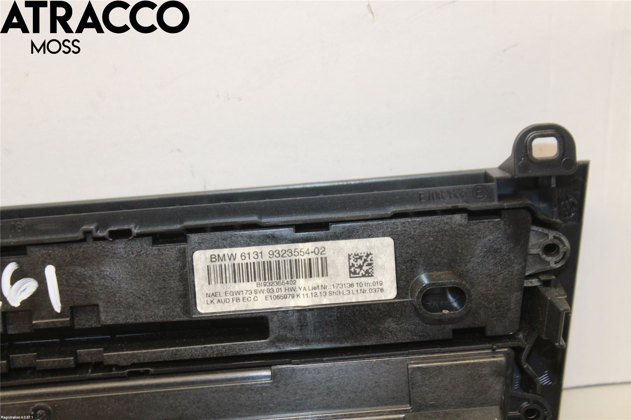 BMW 1 F20/F21 11-19 Varme Ac Betjening-Display