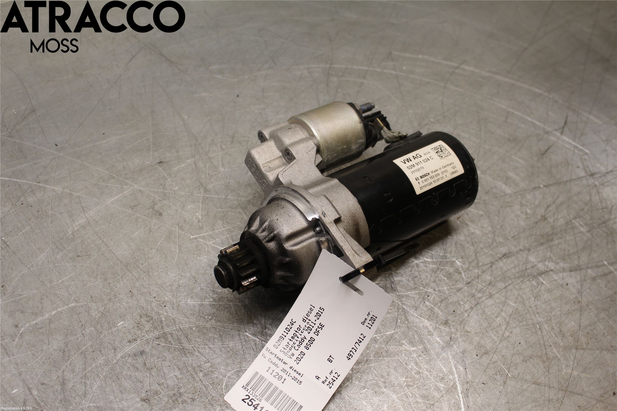 Volkswagen VW CADDY 16-20 Startmotor Diesel