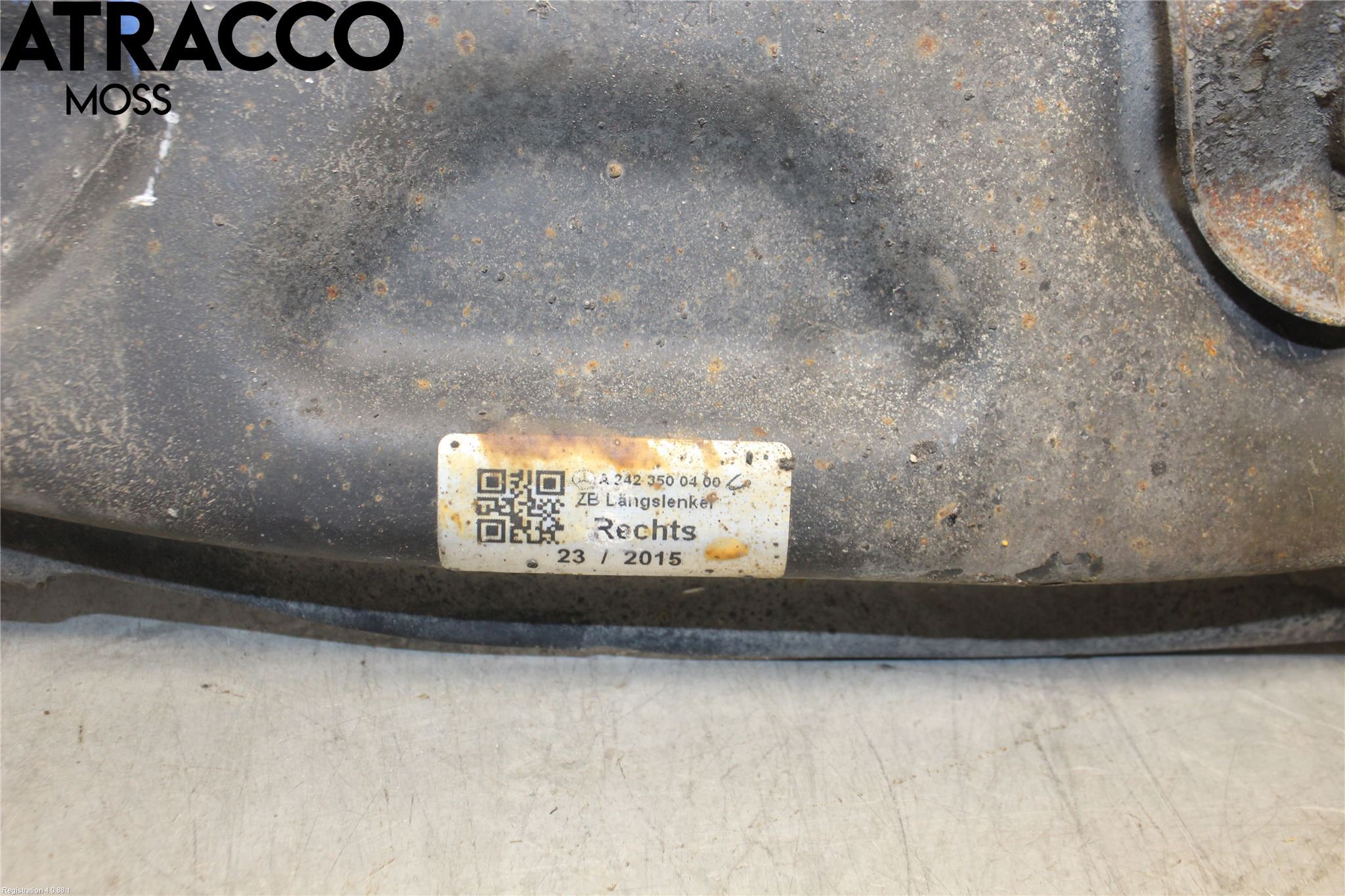 Mercedes-Benz MB B-KLASS (W246/W242) 12-19 Bærearm Bak Høyre