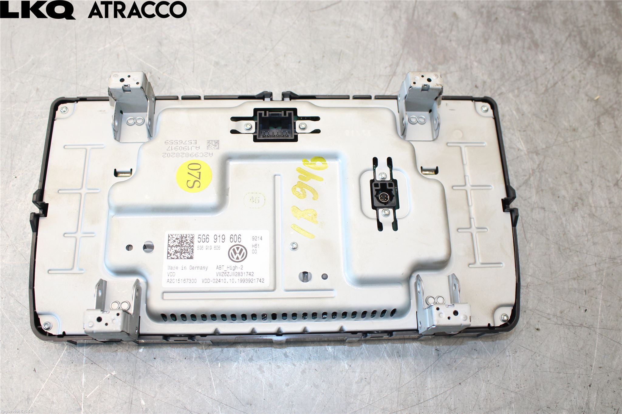 Volkswagen VW GOLF / E-GOLF VII 13-20 Multifunktionsdisplay