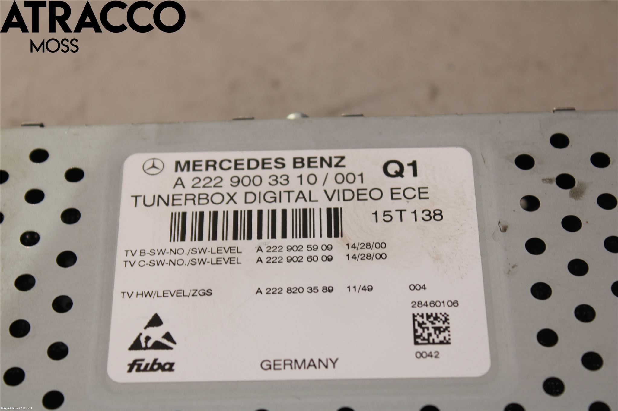 Mercedes-Benz MB C-KLASS (W205) 14-21 Stereo Forsterker