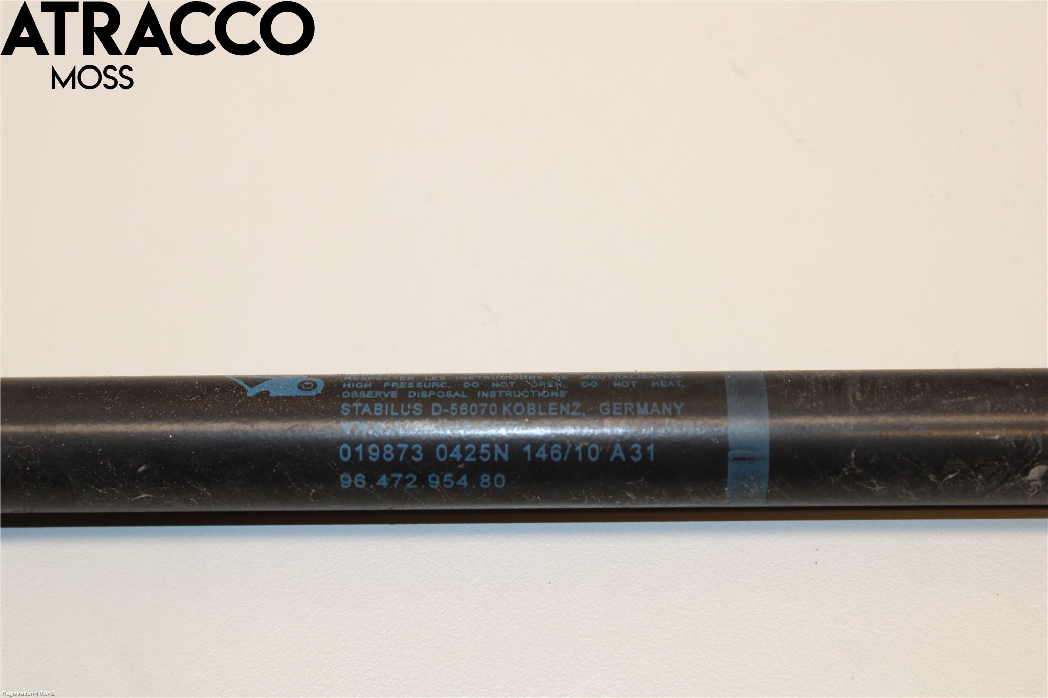 Citroen C4 II 11-18 Bakluke Demper-Gassfjær