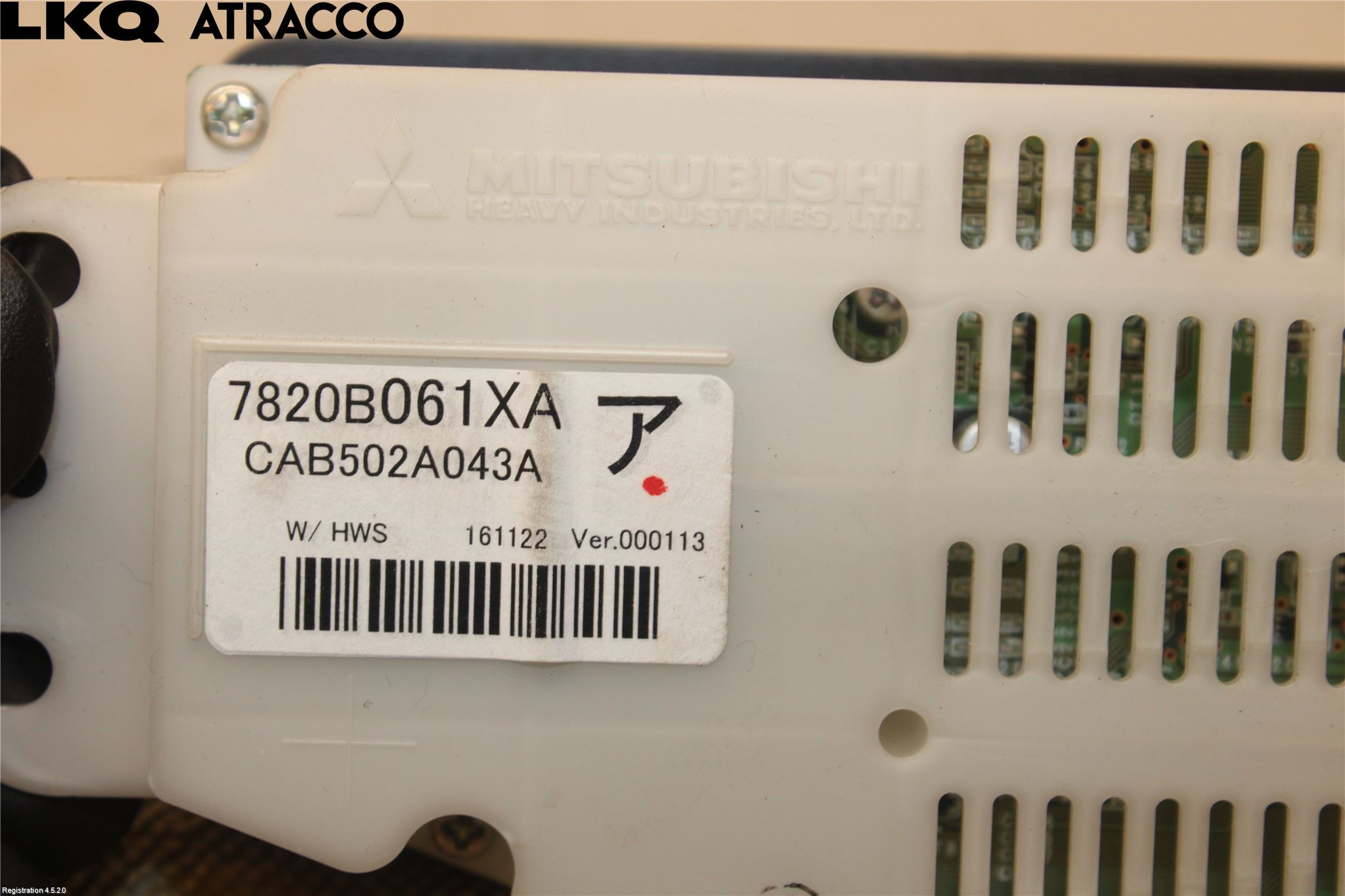 Mitsubishi OUTLANDER 13-21 Varme Ac Betjening-Display