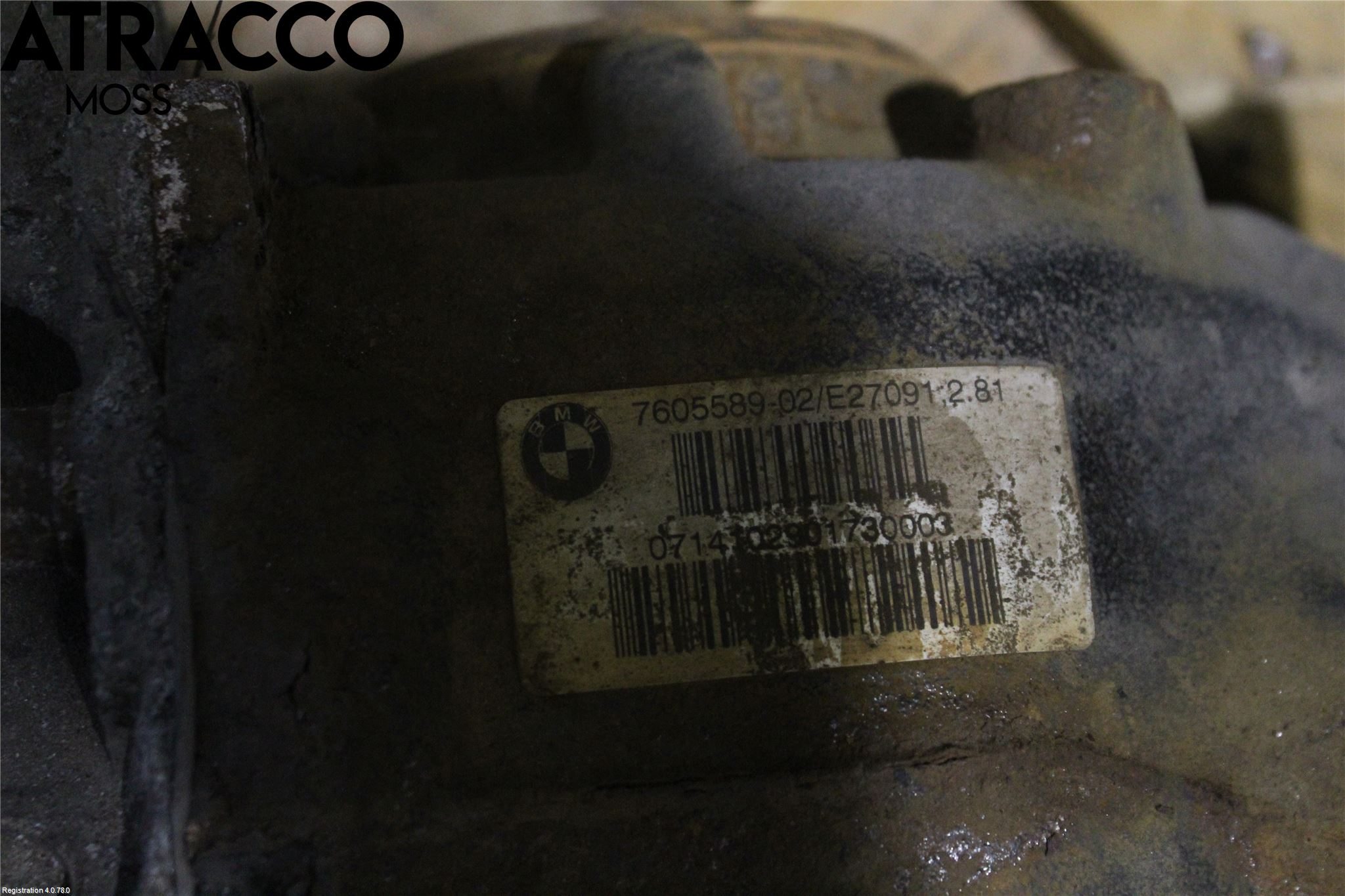 BMW 3 F30/F31/F80 12-19 Bakaksel Kardang Bak -Diff