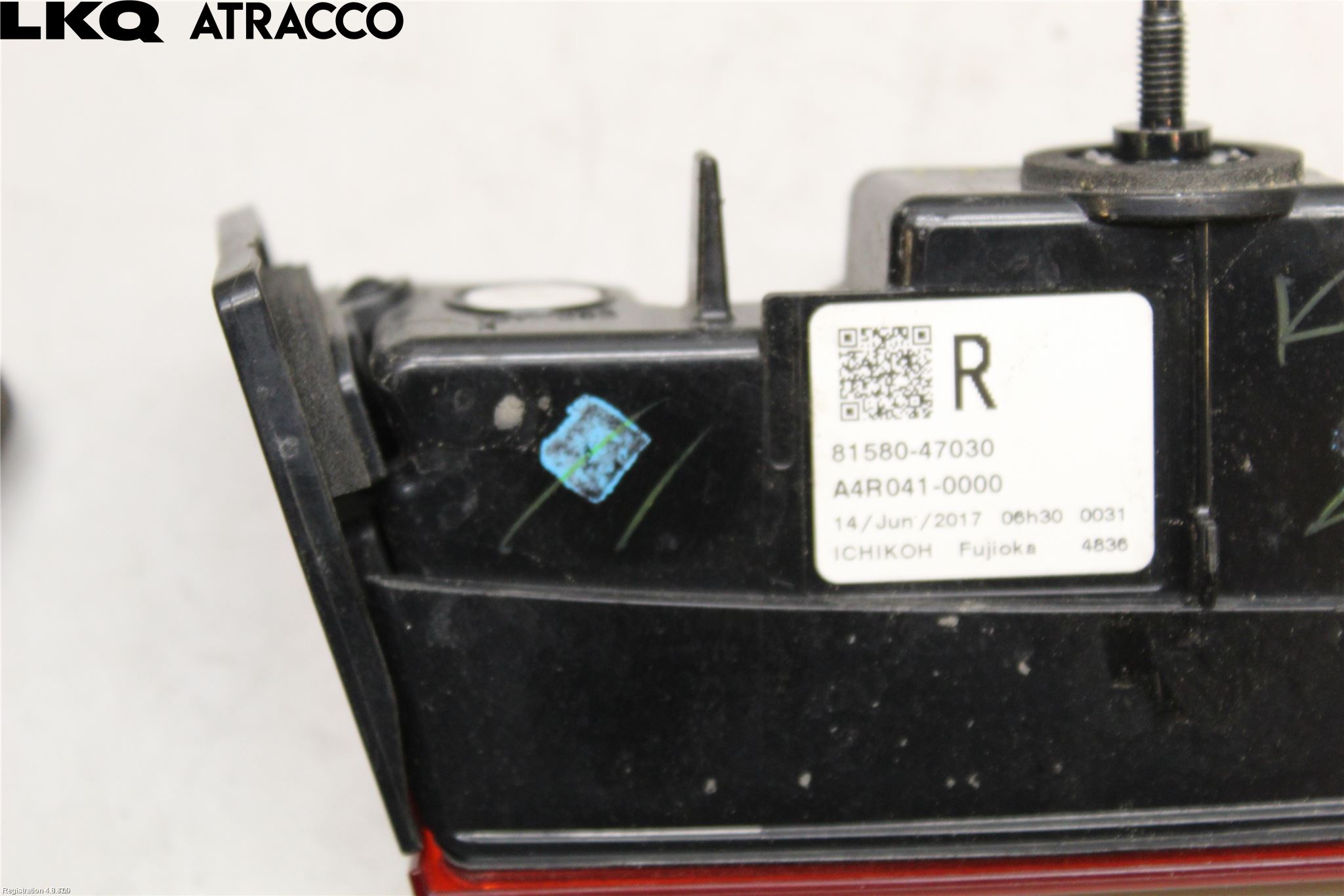 Toyota PRIUS (ZVW50) 16-21 Baklykt Høyre  På Luke(Indre)