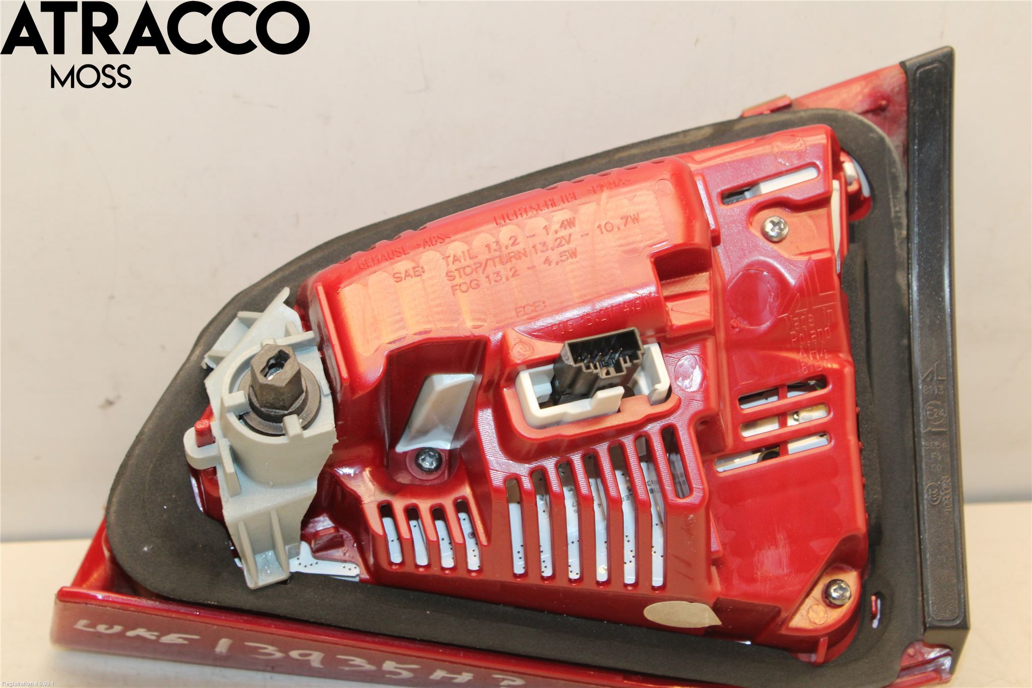 Audi A4/S4 08-11 Baklykt Høyre  På Luke(Indre)