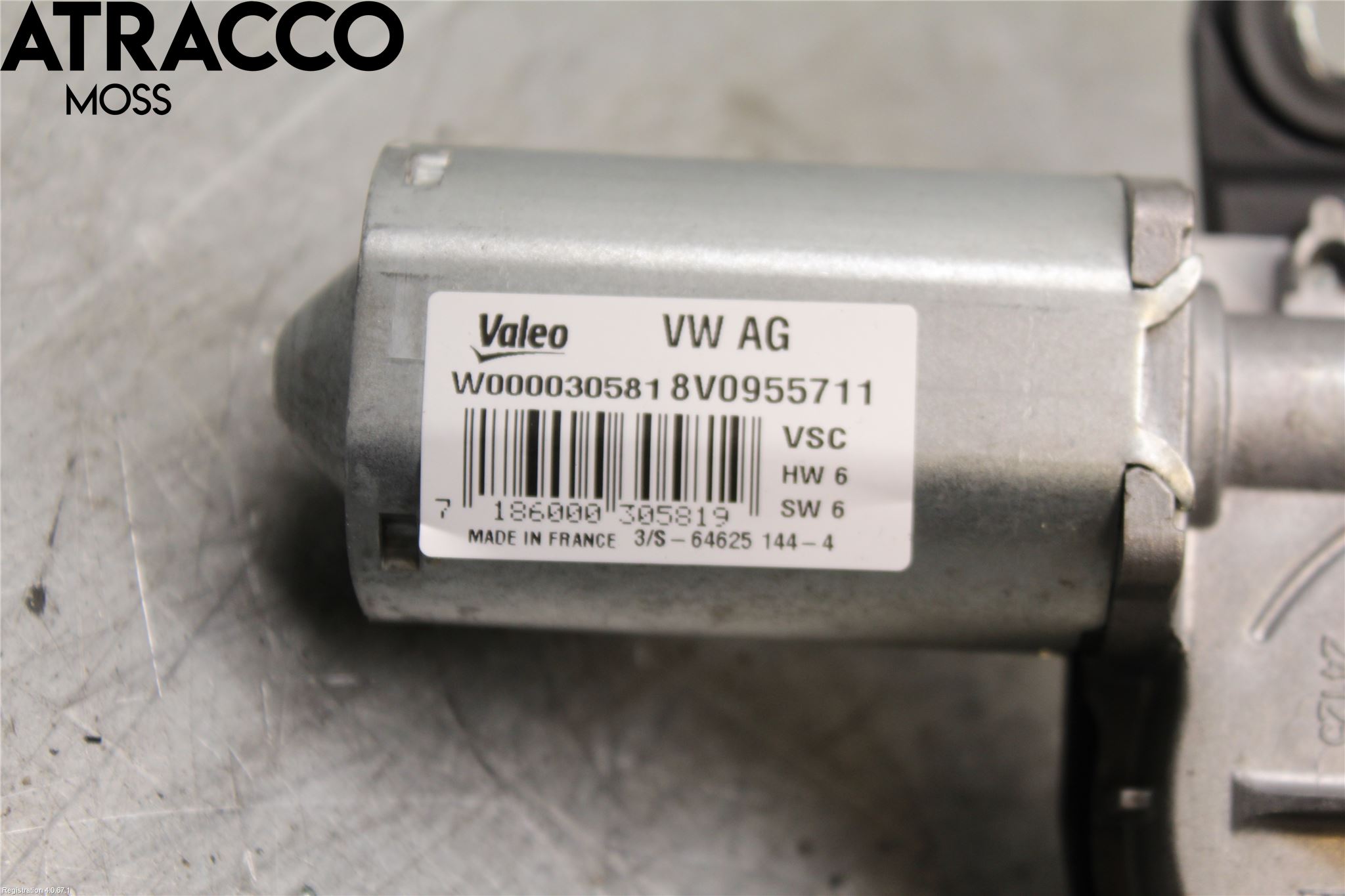 Audi A3/S3 8V 13-20 Viskermotor Bakluke