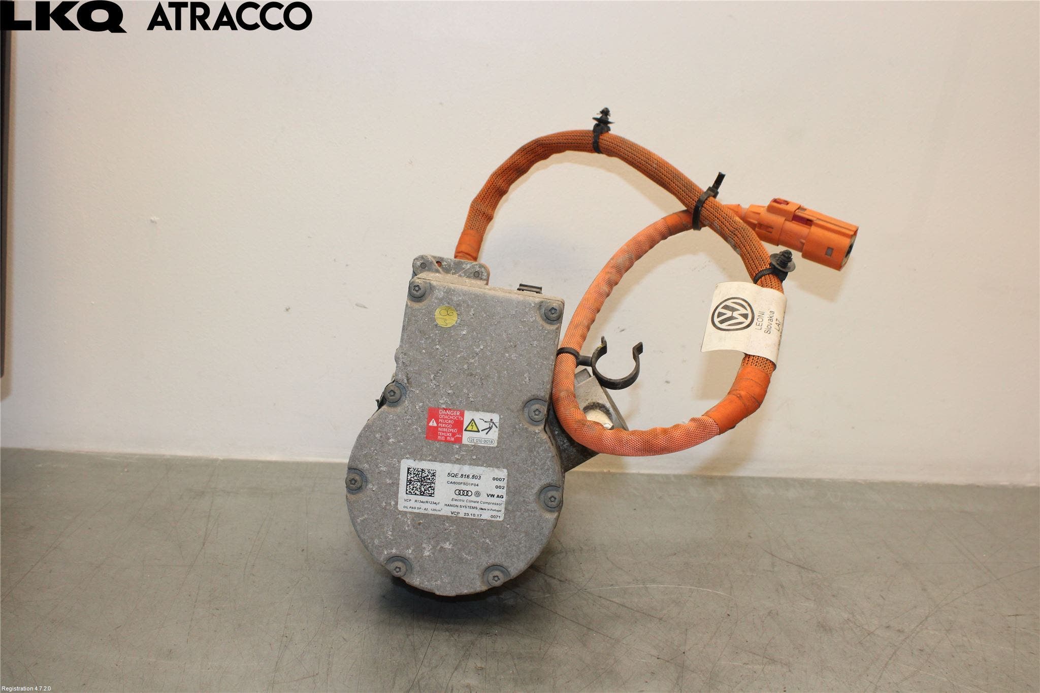 Volkswagen VW UP! / E-UP! Varme Ac Kompressor