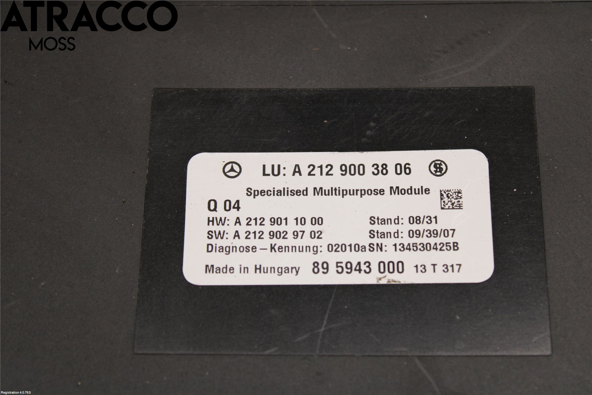 Mercedes-Benz MB E-KLASS (W212) 09-16 Styreenhet Øvrig