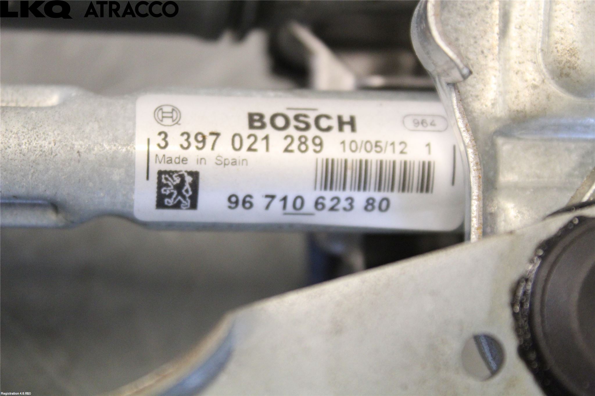 Peugeot 3008 09-16 Viskermotor Frontrute