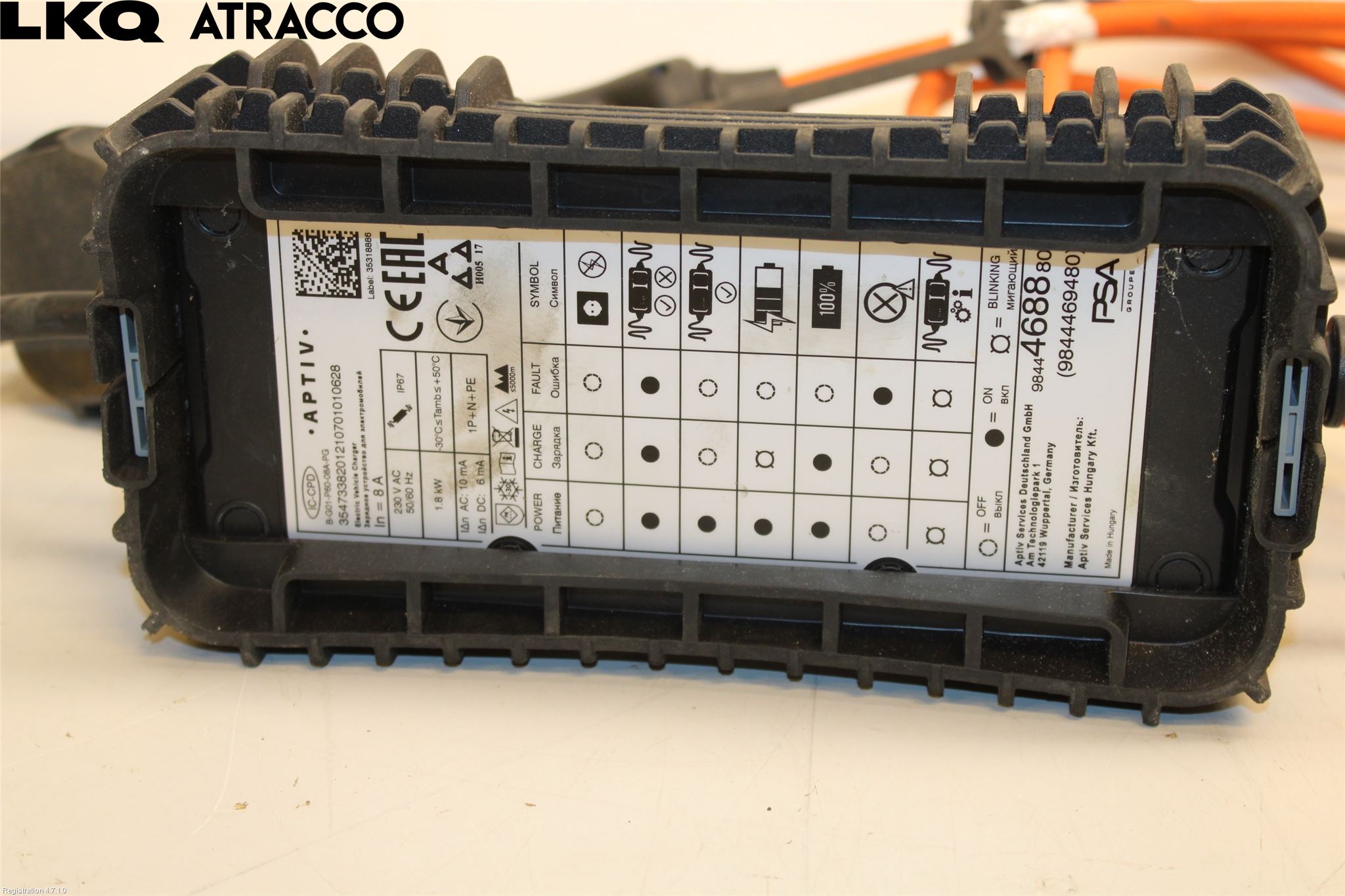 Citroen C4/E-C4 C4X/E-C4X III 21- Laddkabel Elbil