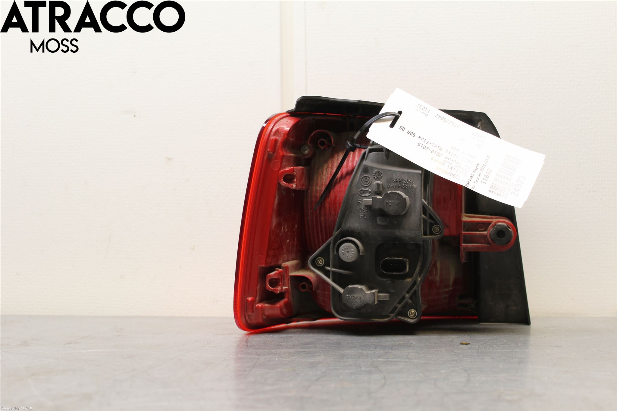 Volkswagen VW TOURAN 10-15 Baklykt Høyre