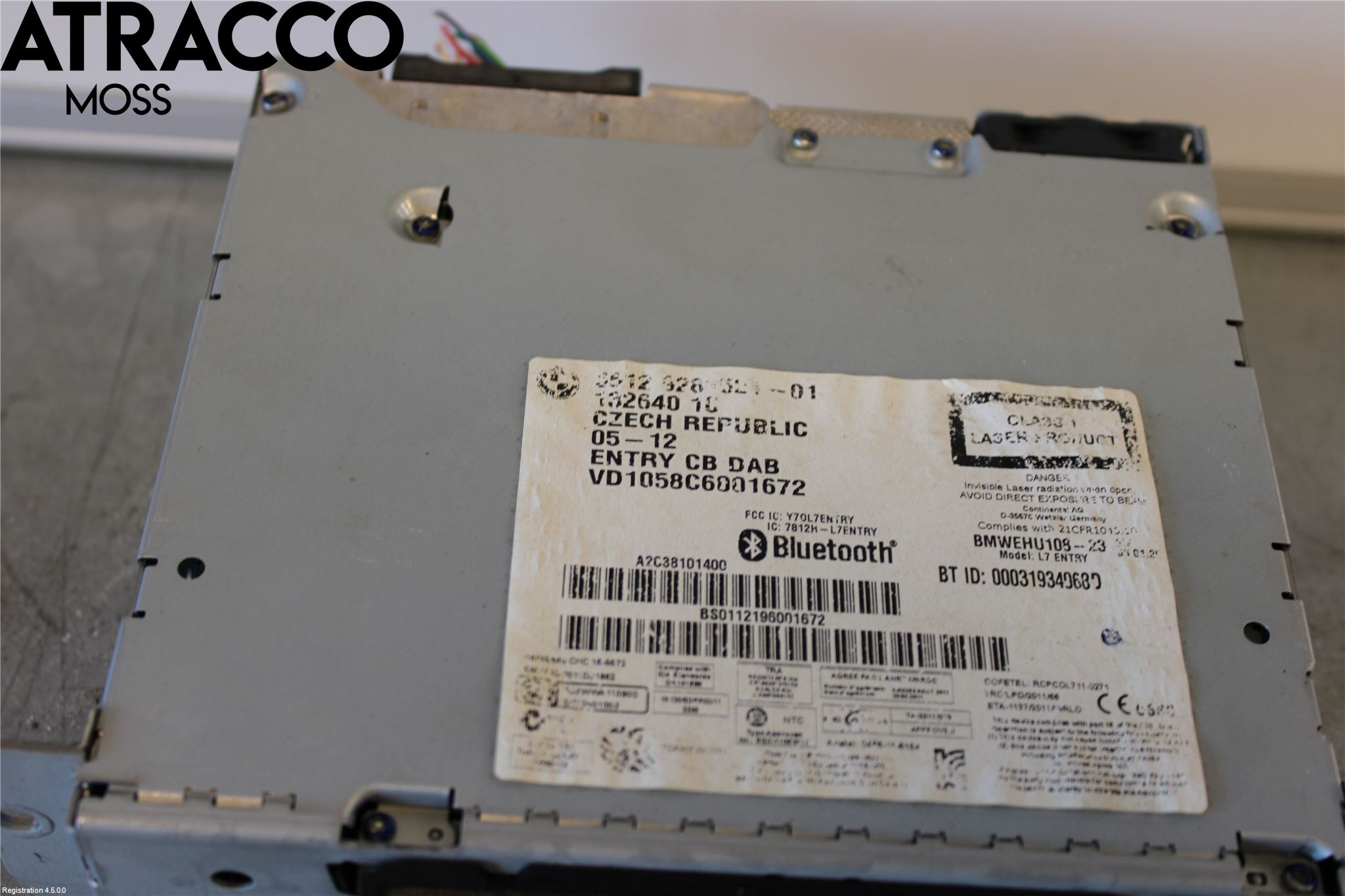 BMW 1 F20/F21 11-19 Stereo Radio Med Cd