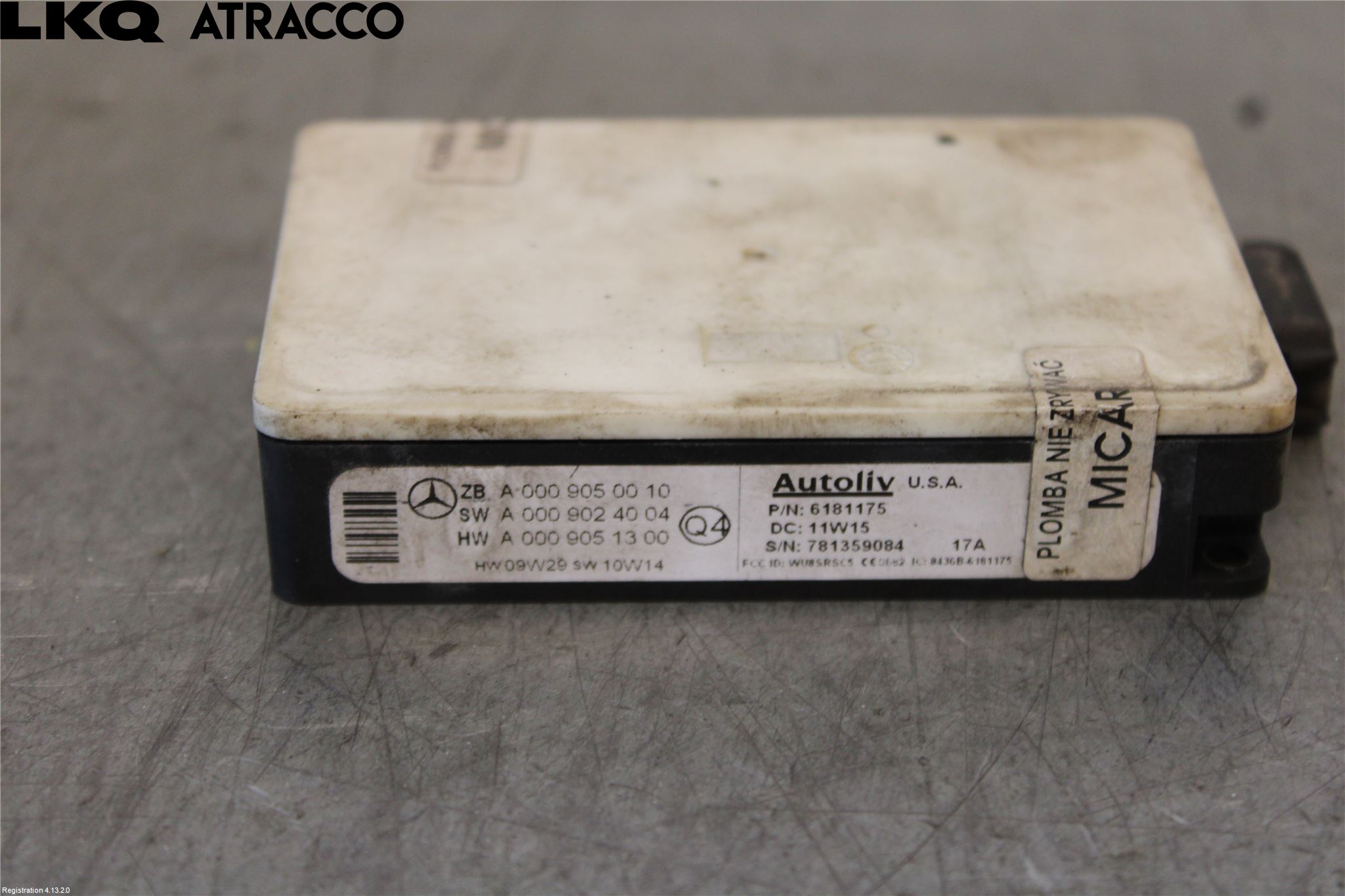 Mercedes-Benz MB E-KLASS (W212) 09-16 Sensor Parkering Front