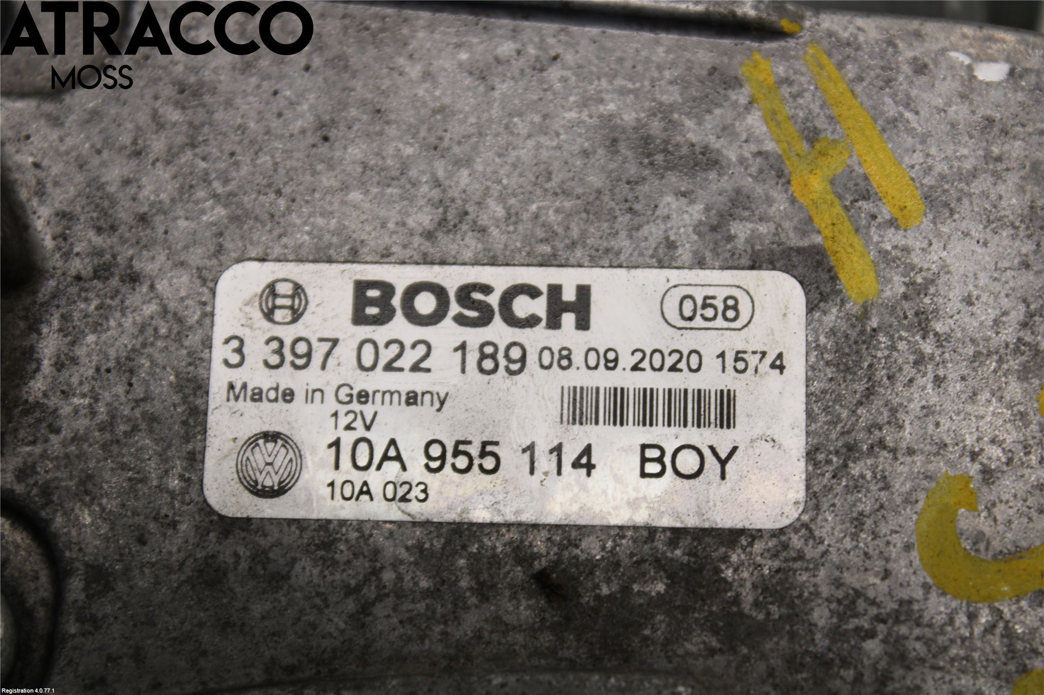 Volkswagen VW ID.3 21- Viskermotor Frontrute