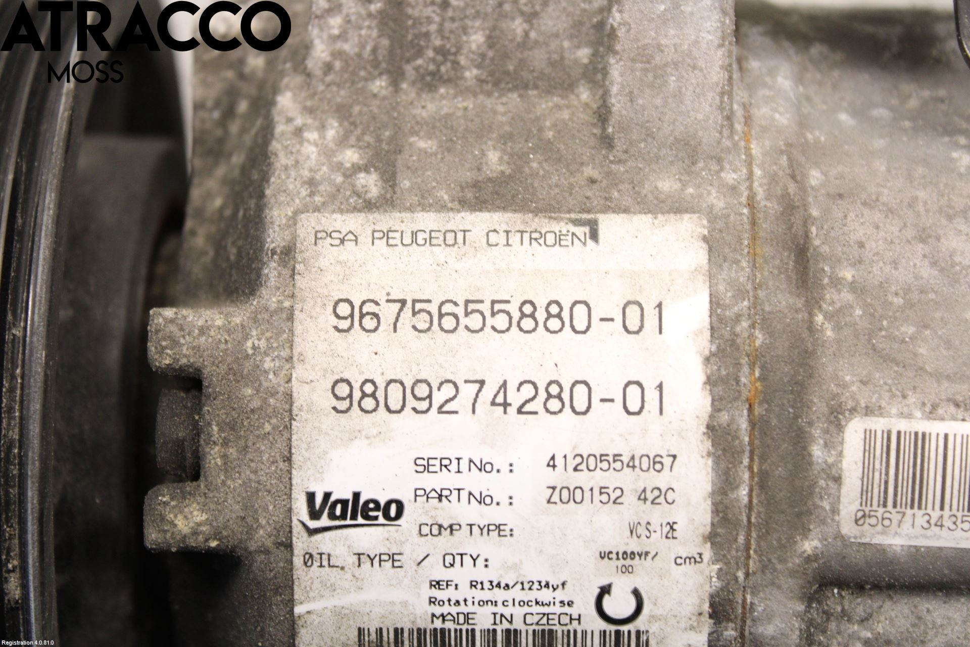 Peugeot 308 14-21 Varme Ac Kompressor