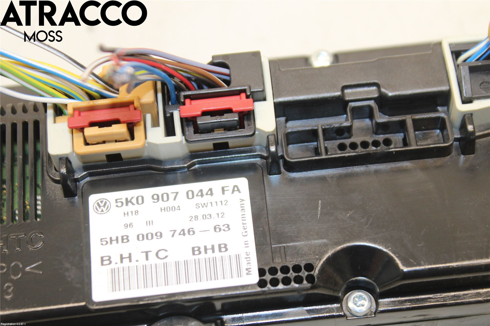 Volkswagen VW TOURAN 10-15 Varme Ac Betjening-Display