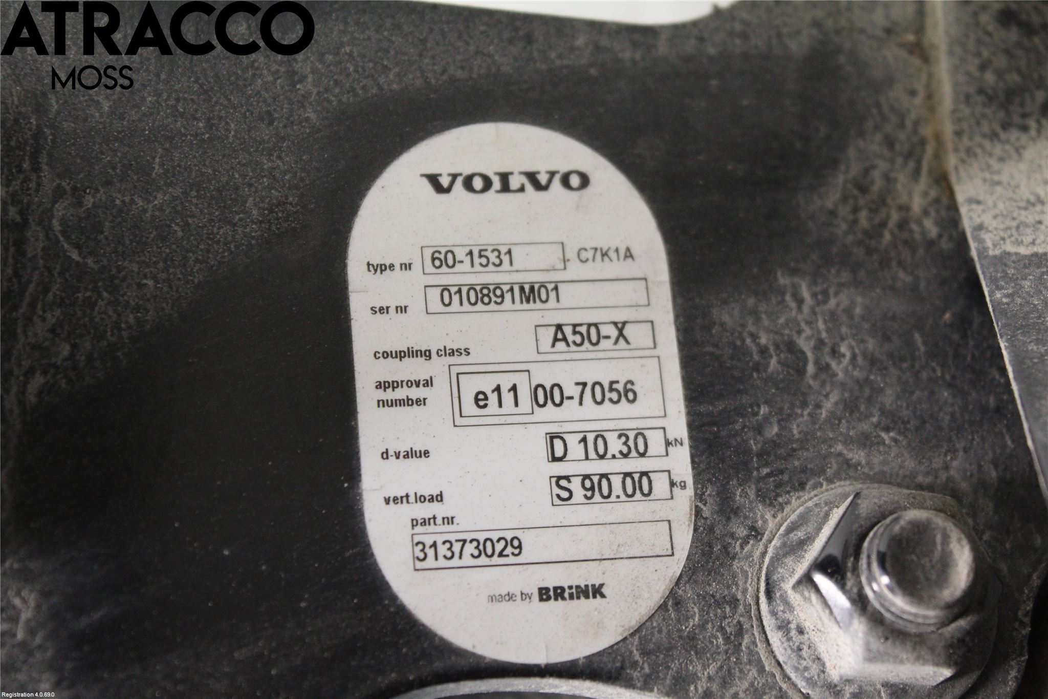 Volvo V60 14-18 Tilhengerfeste