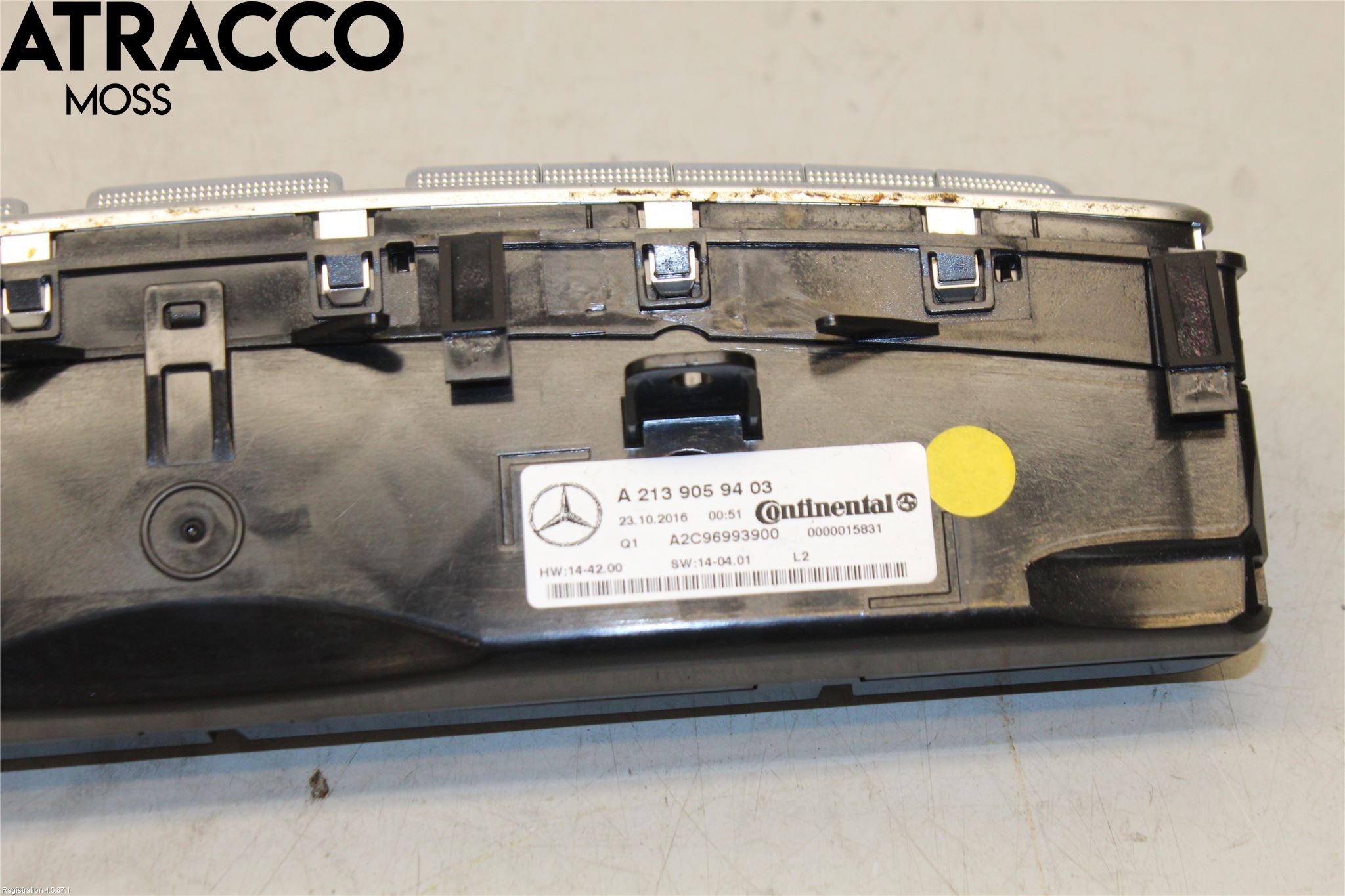 Mercedes-Benz MB E-KLASS (W213) 16-23 Varme Ac Betjening-Display