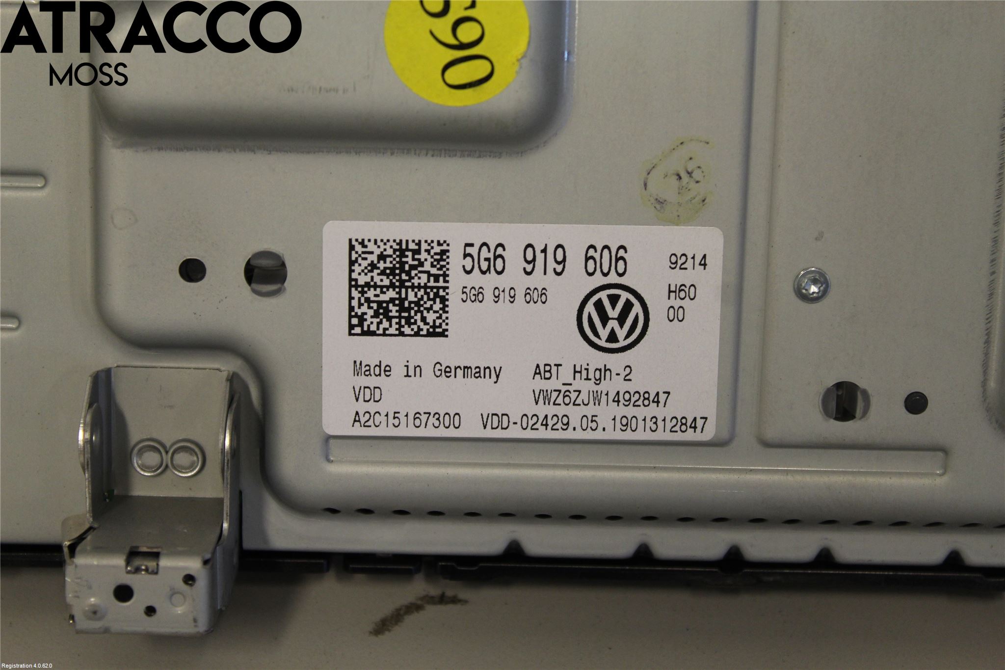 Volkswagen VW GOLF / E-GOLF VII 13-20 Multifunktionsdisplay