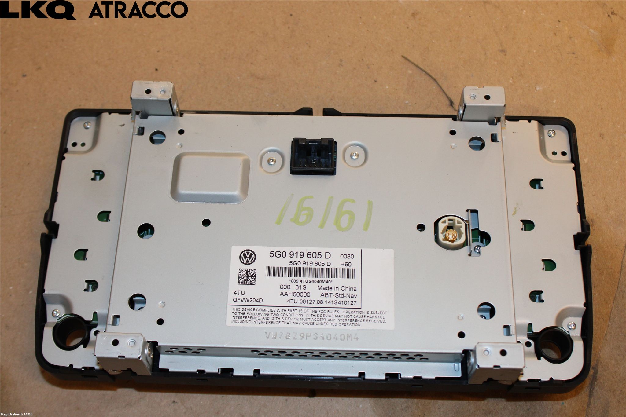 Volkswagen VW GOLF / E-GOLF VII 13-20 Multifunktionsdisplay