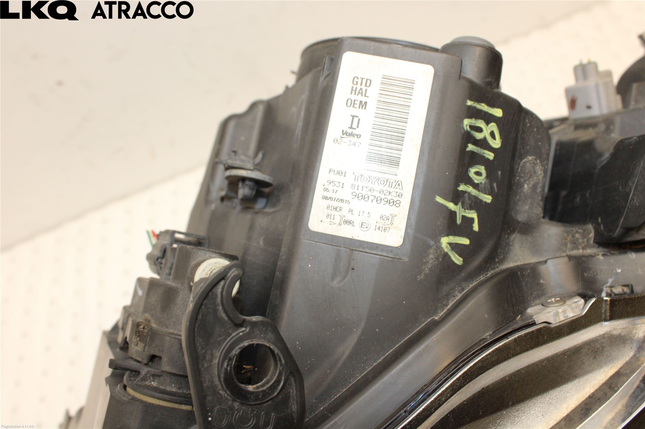 Toyota AURIS 13-19 Frontlykt Venstre