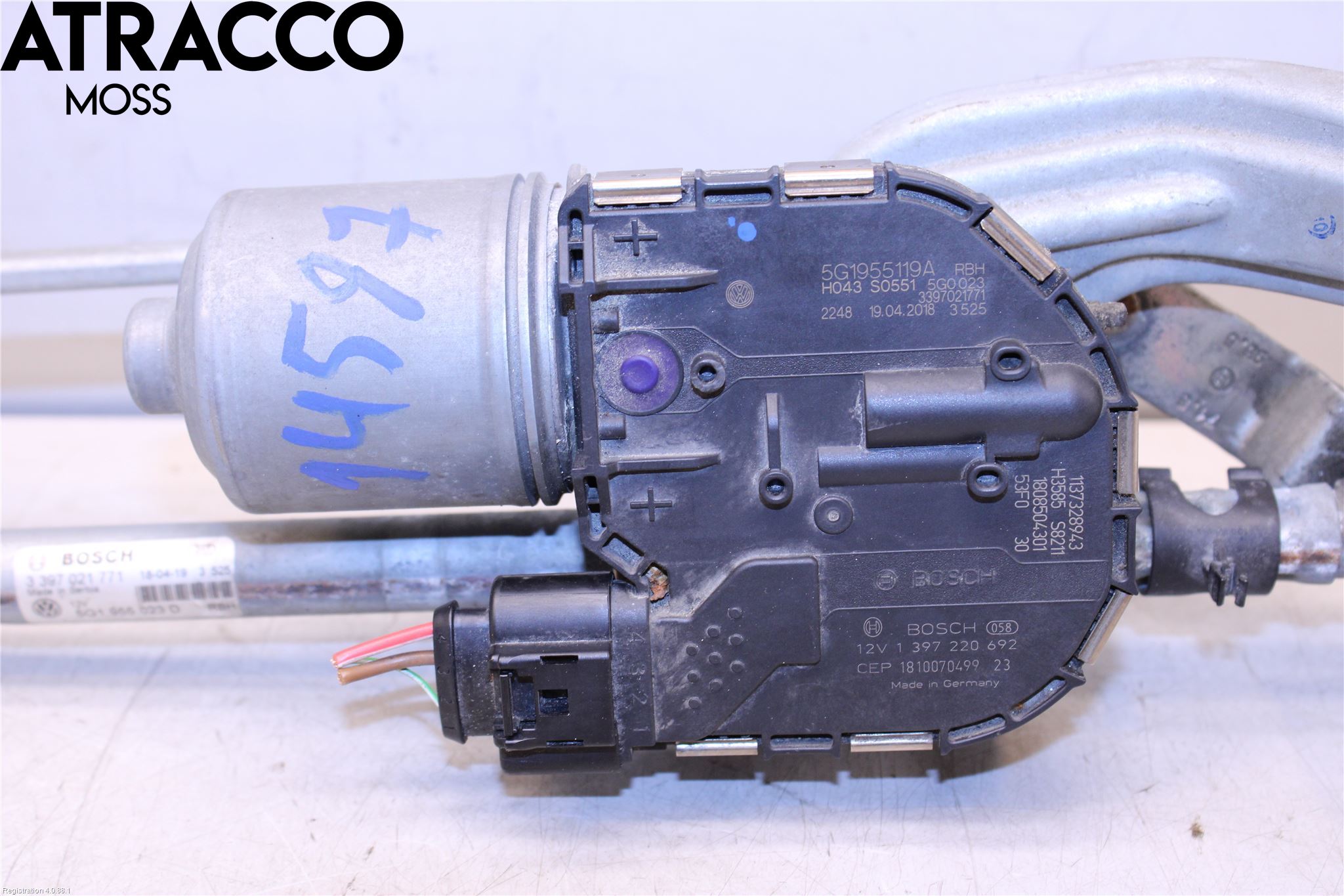 Volkswagen VW GOLF / E-GOLF VII 13-20 Viskermotor Frontrute