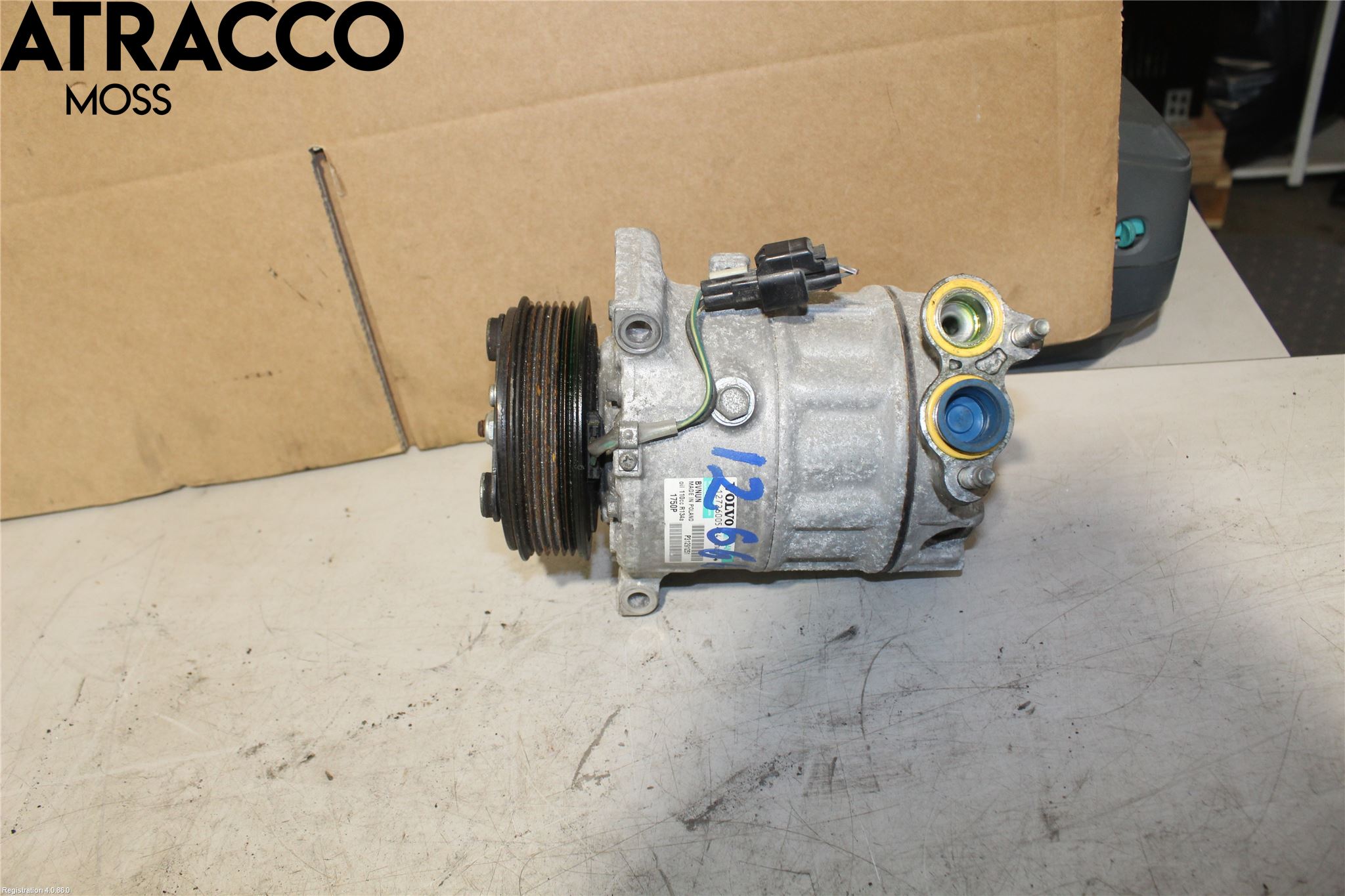 Volvo V40 12-19 Varme Ac Kompressor