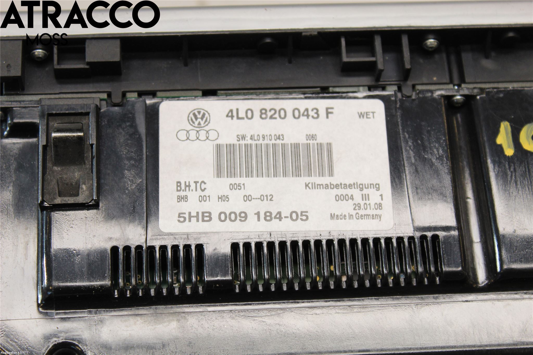 Audi Q7/SQ7 Varme Ac Betjening-Display