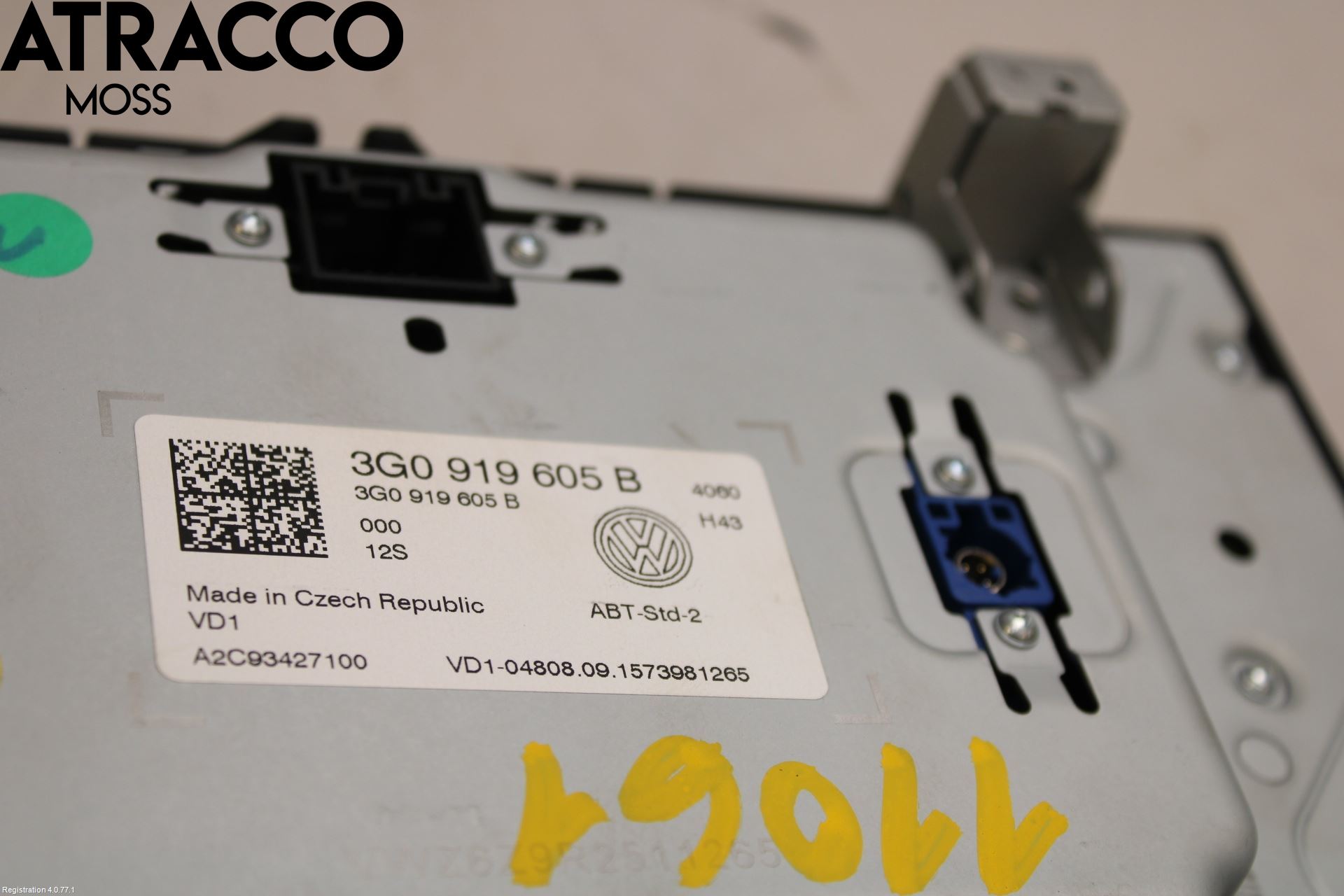 Volkswagen VW GOLF / E-GOLF VII 13-20 Multifunktionsdisplay