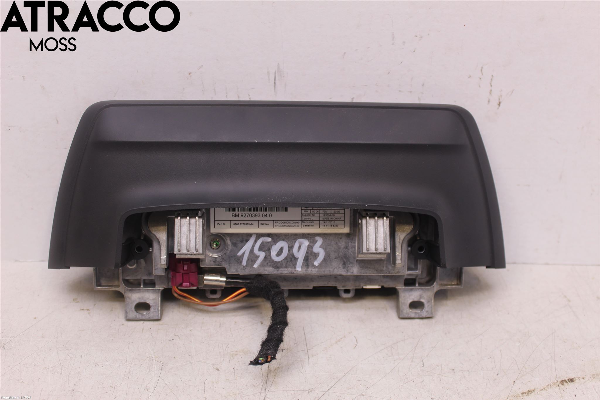 BMW 3 F30/F31/F80 12-19 Multifunktionsdisplay